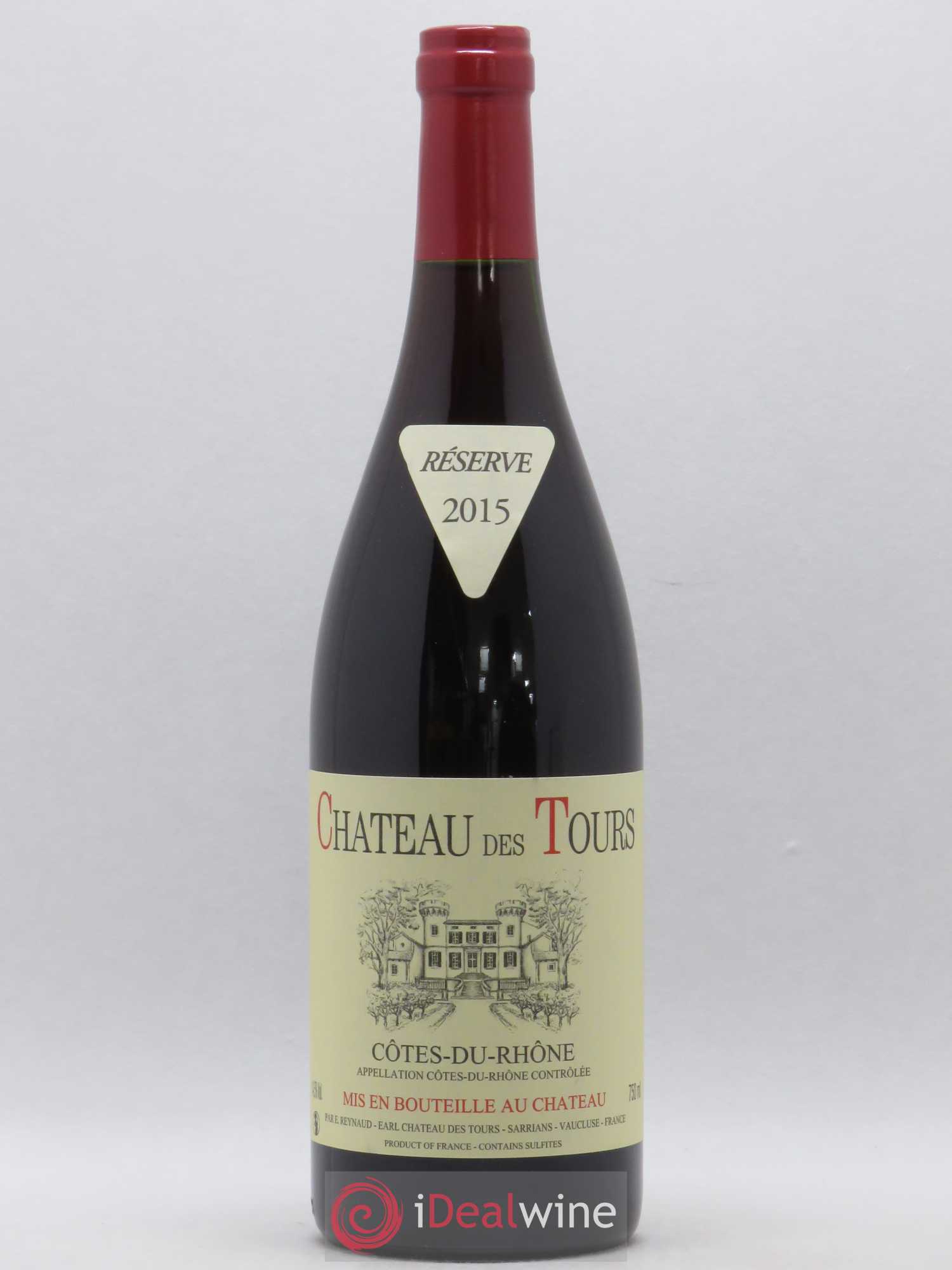 Côtes-du-Rhône Château des Tours Emmanuel Reynaud 2015 - Lot de 1 bouteille - 0