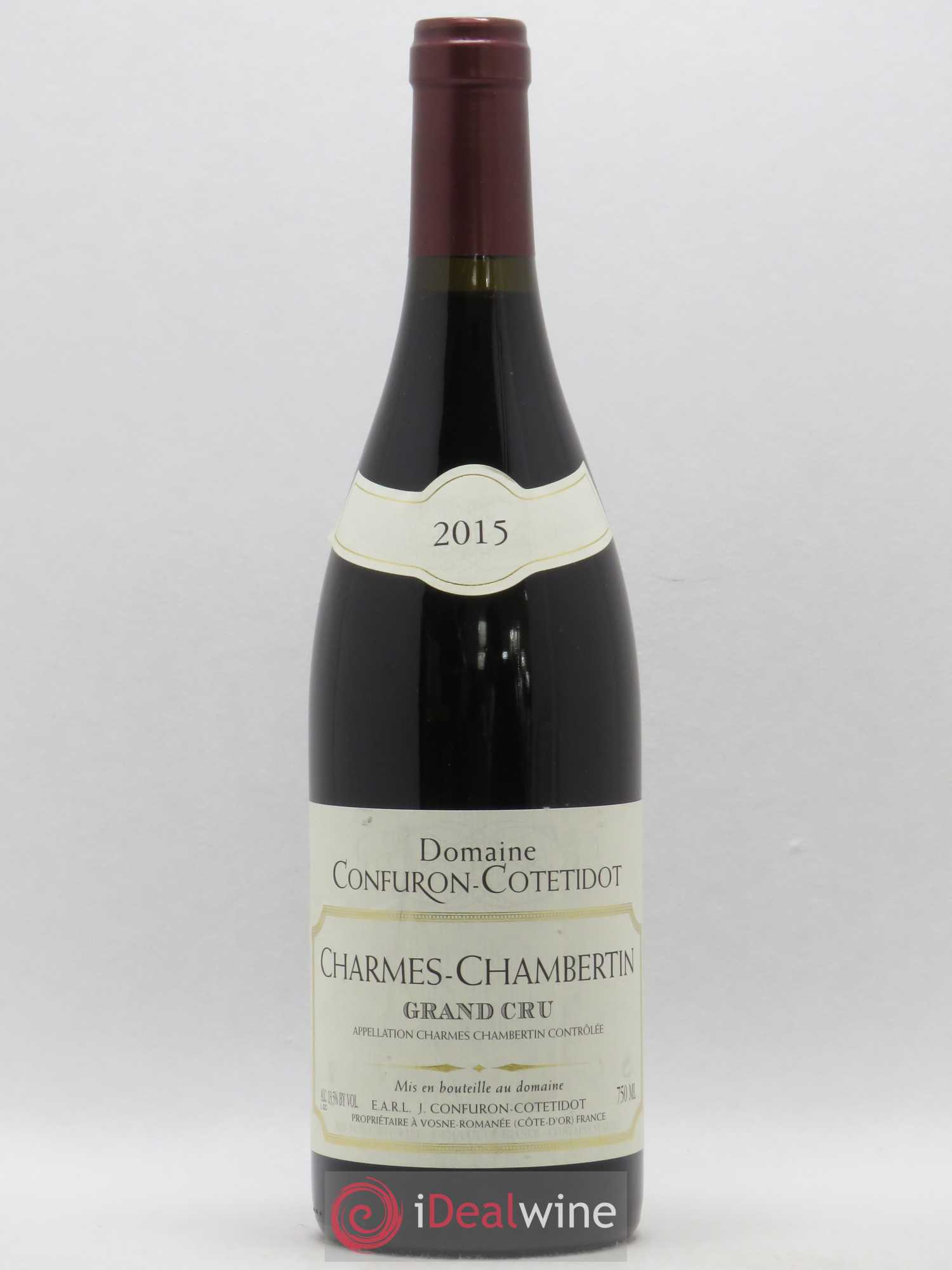 Charmes-Chambertin Grand Cru Confuron-Cotetidot 2015 - Lot de 1 bouteille - 0