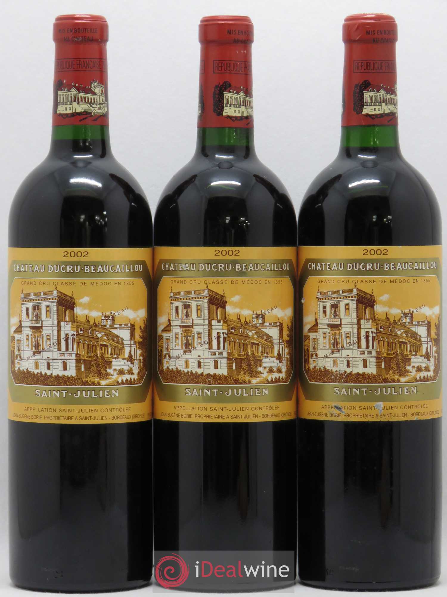 Château Ducru Beaucaillou 2ème Grand Cru Classé 2002 - Lot de 3 bouteilles - 0