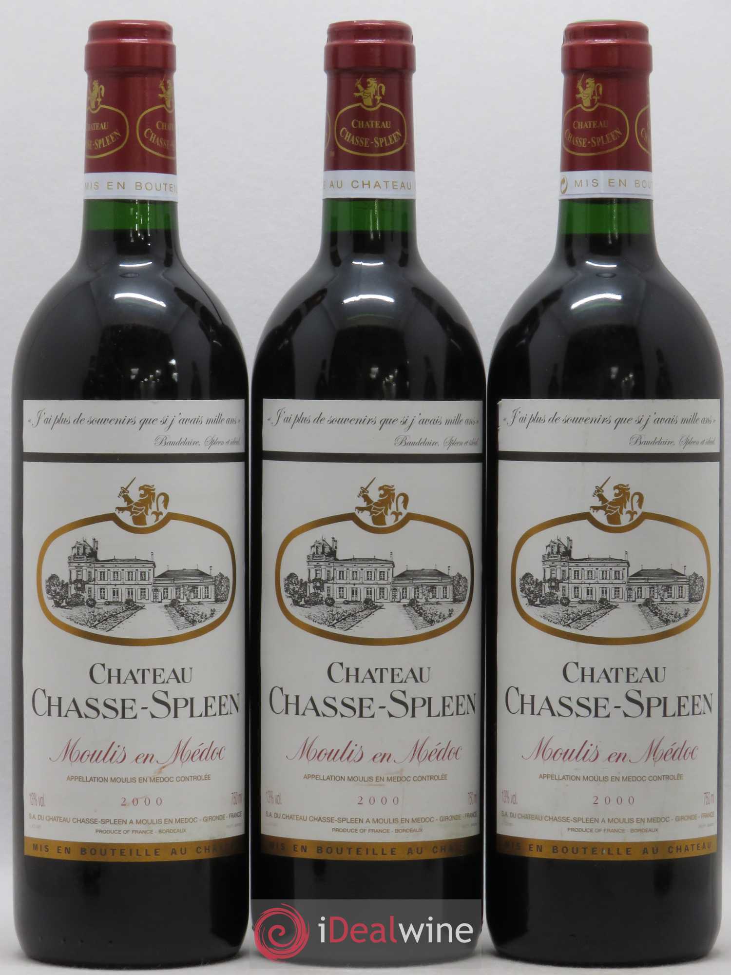 Château Chasse Spleen 2000 - Lot de 6 bouteilles - 2