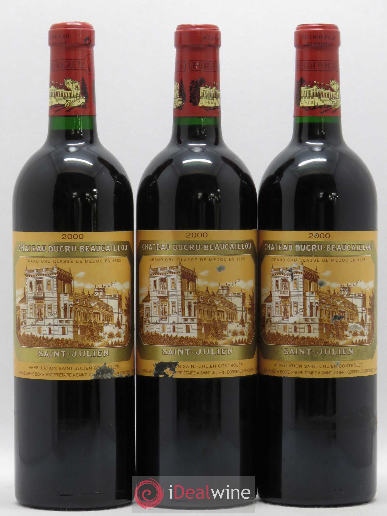 Château Ducru Beaucaillou 2ème Grand Cru Classé 2000 - Lot de 3 bouteilles - 0