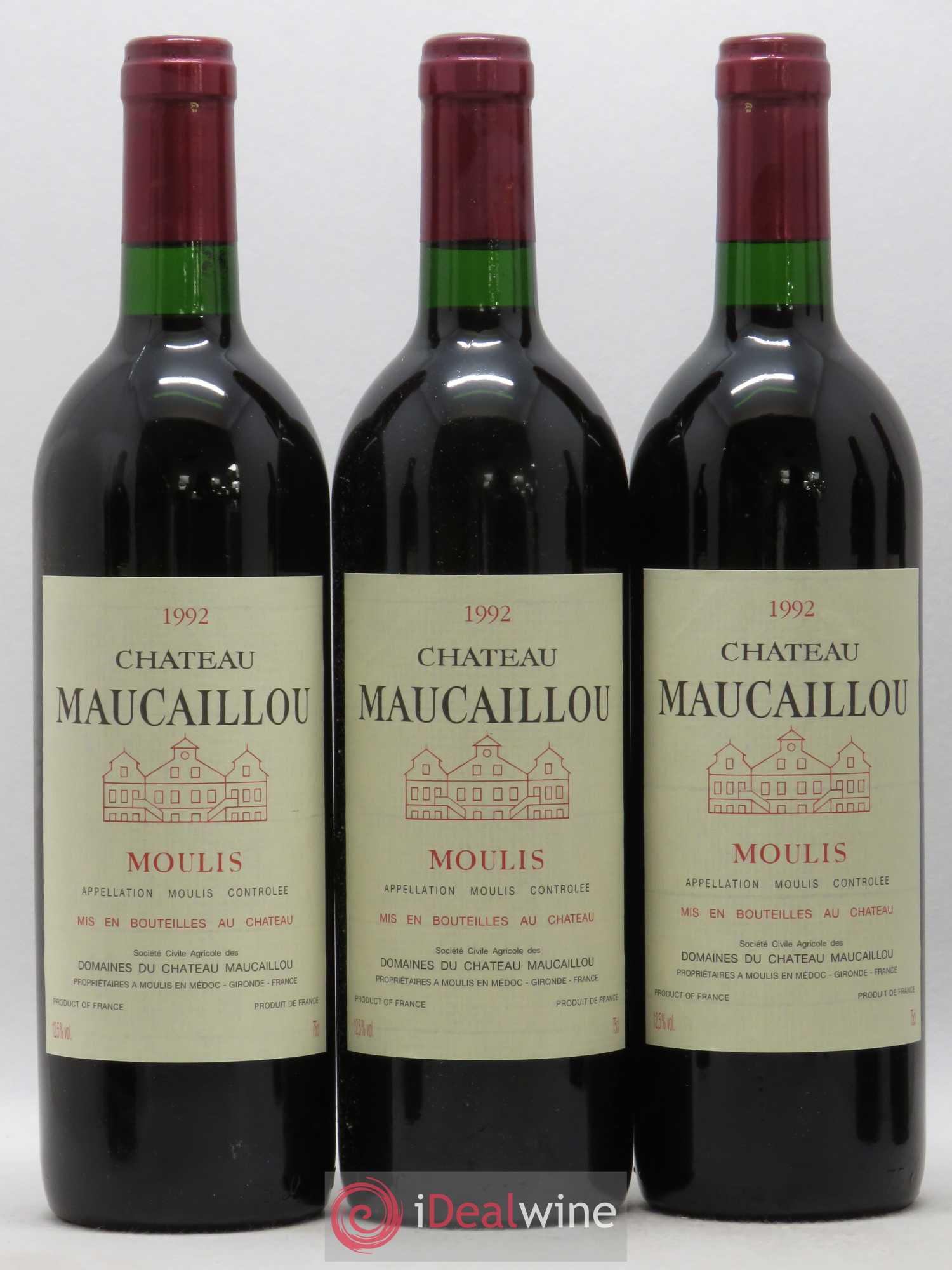 Château Maucaillou 1992 - Lot de 6 bouteilles - 1