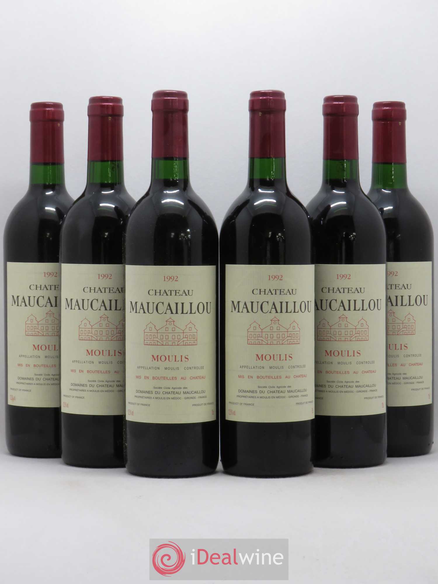 Château Maucaillou 1992 - Lot de 6 bouteilles - 0
