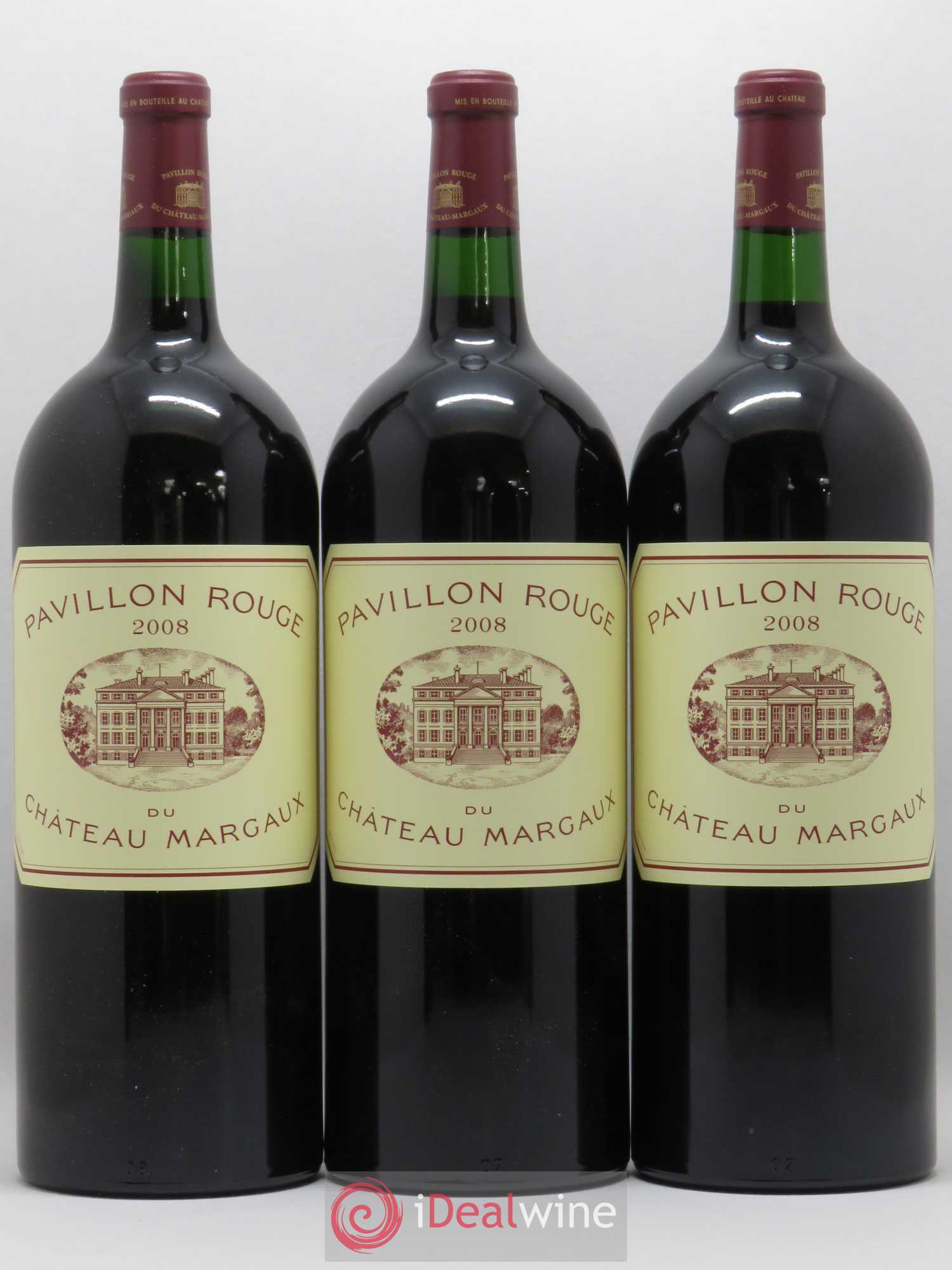 Pavillon Rouge du Château Margaux Second Vin 2008 - Lot de 3 magnums - 0