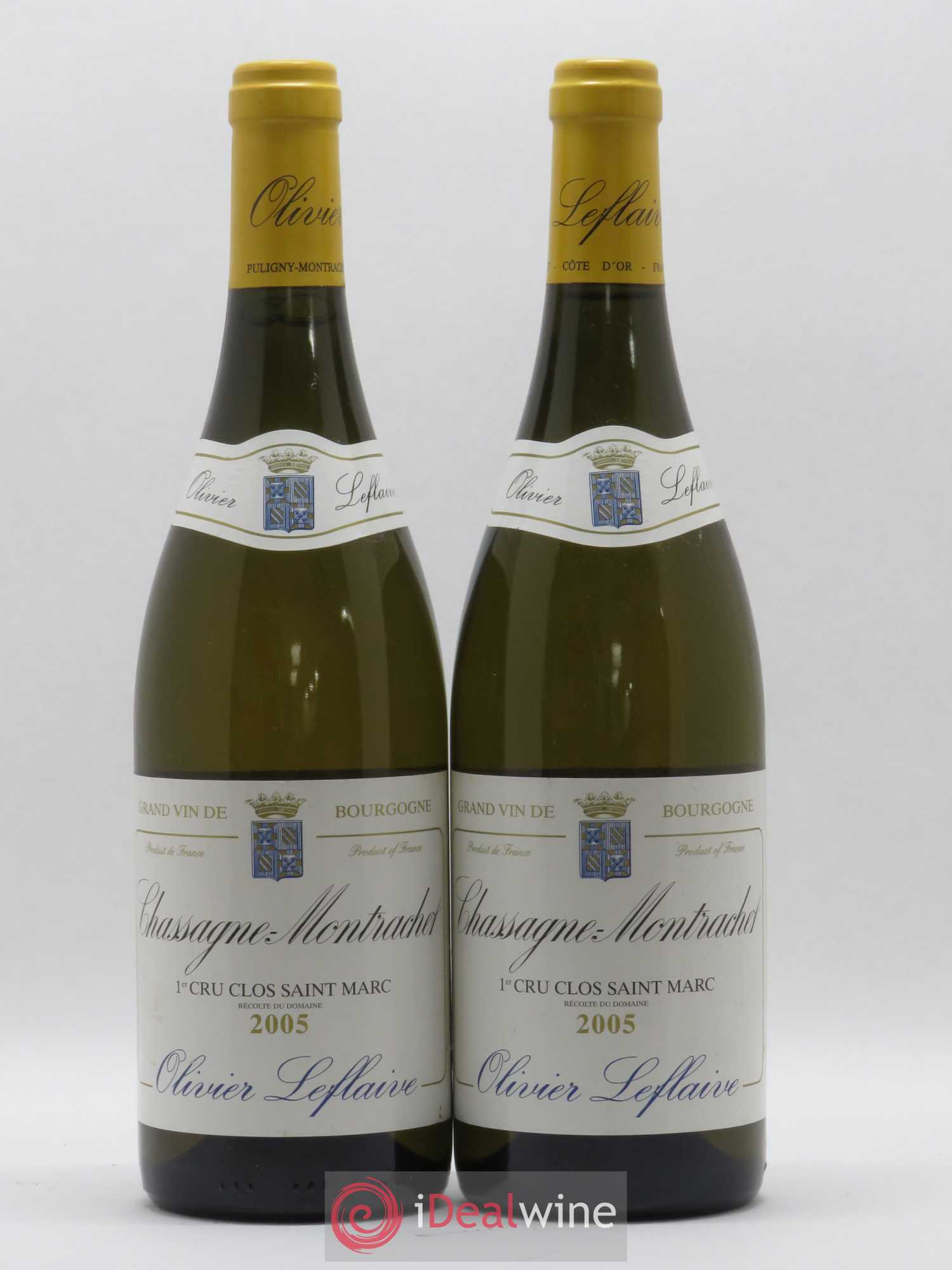 Chassagne-Montrachet 1er Cru Clos Saint Marc Olivier Leflaive 2005 - Lot de 2 bouteilles - 0