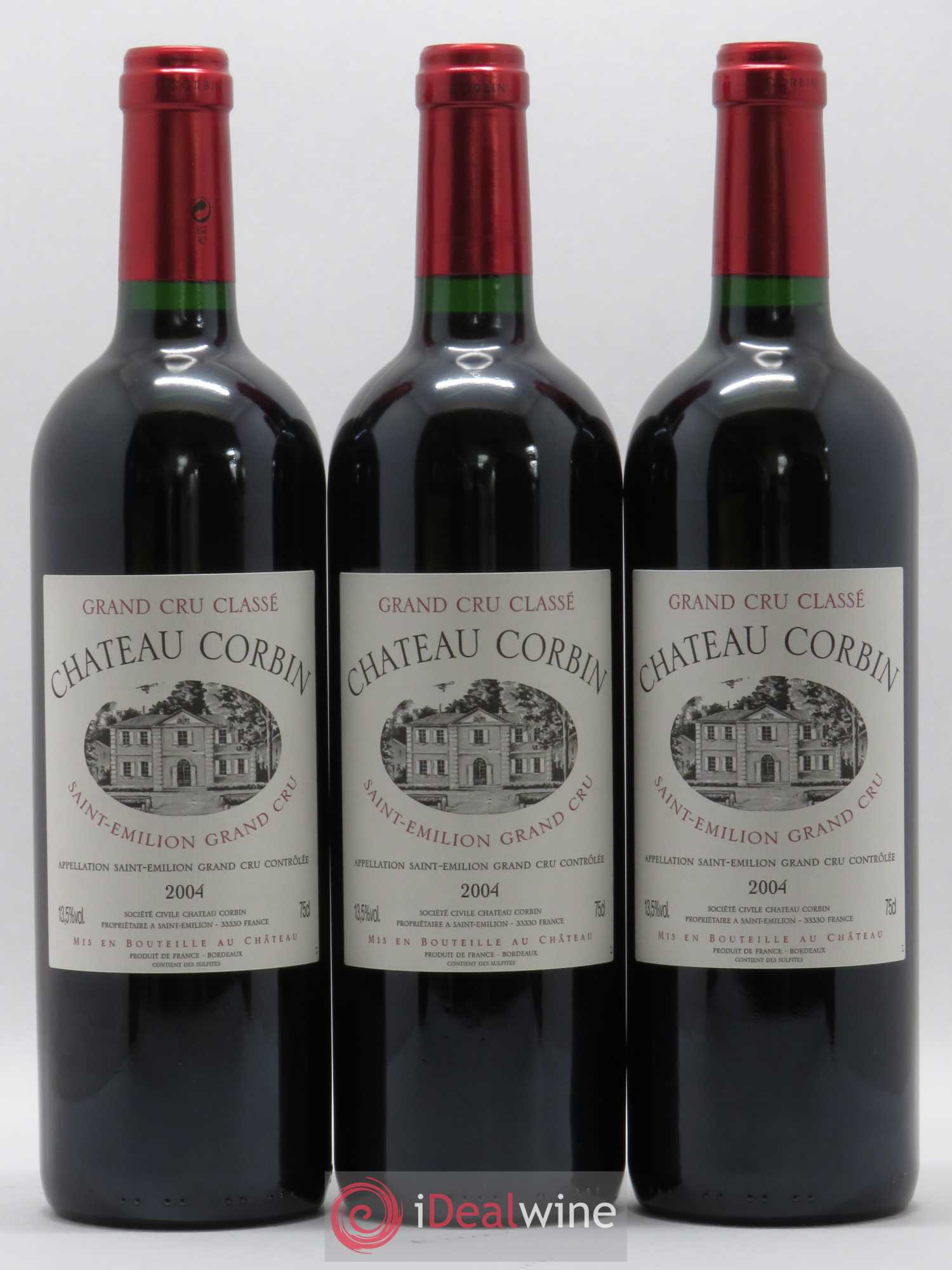 Château Corbin Grand Cru Classé 2004 - Lot de 12 bouteilles - 2