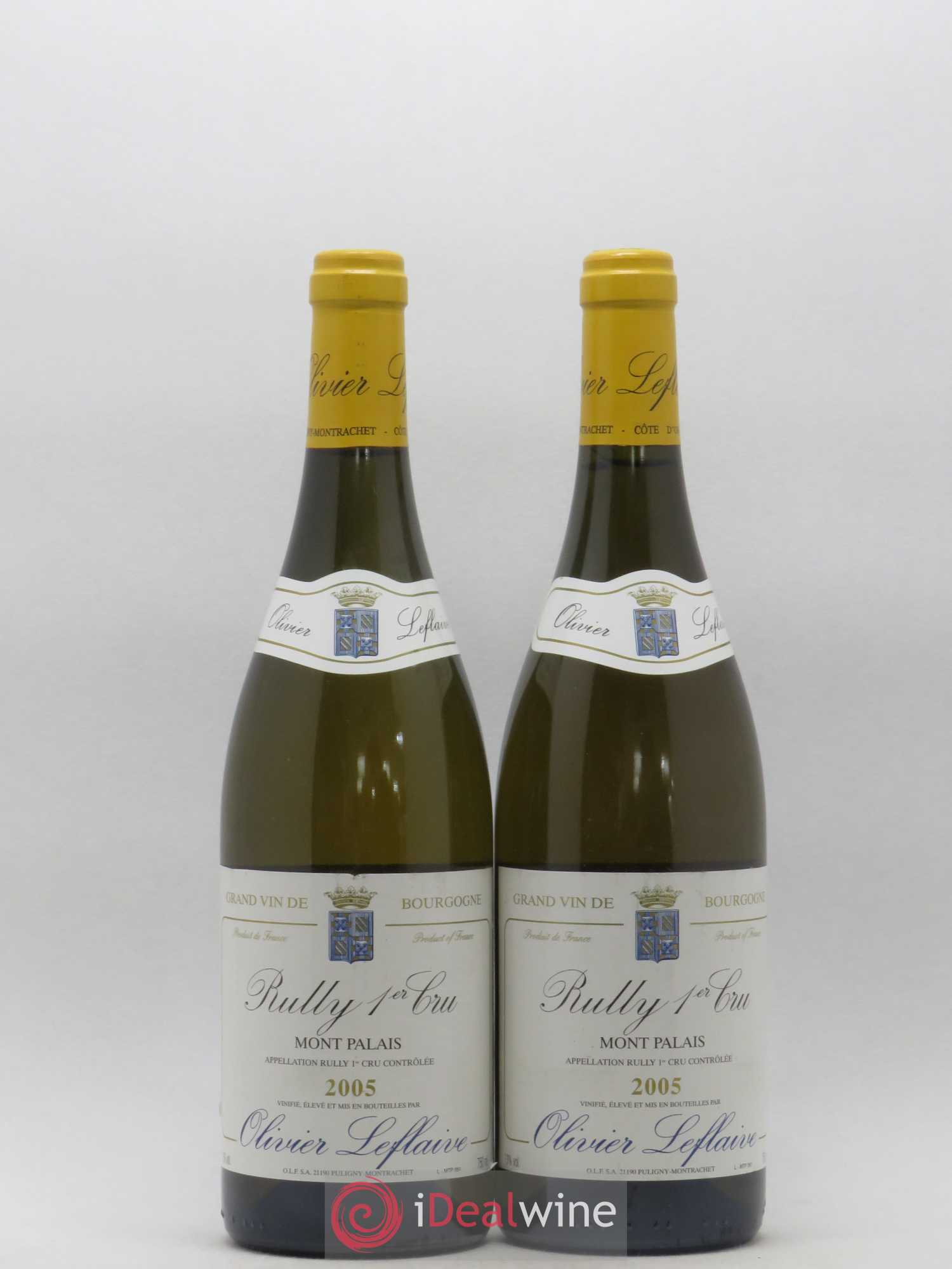 Rully 1er Cru Mont Palais Olivier Leflaive 2005 - Lot of 2 bottles - 0