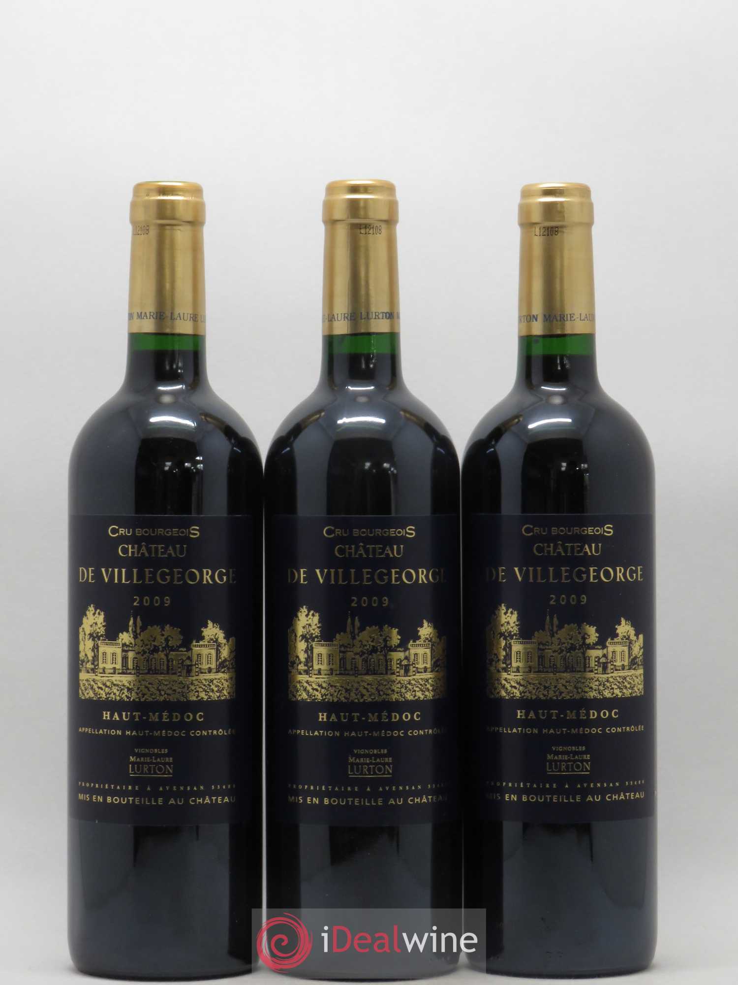 Château Villegeorge Cru Bourgeois  (sans prix de réserve) 2009 - Lot de 12 bouteilles - 1