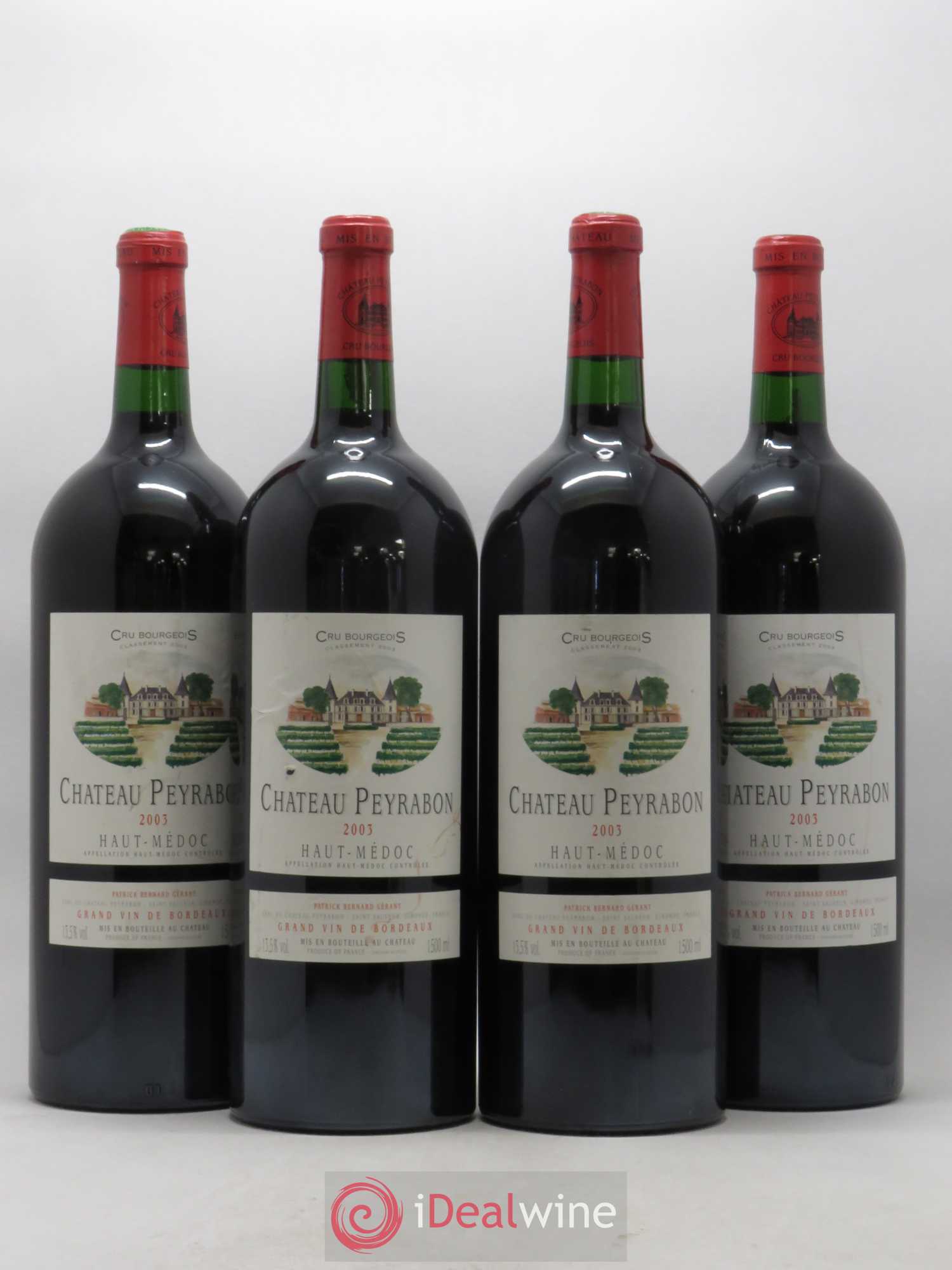 Château Peyrabon Cru Bourgeois 2003 - Lot de 4 magnums - 0