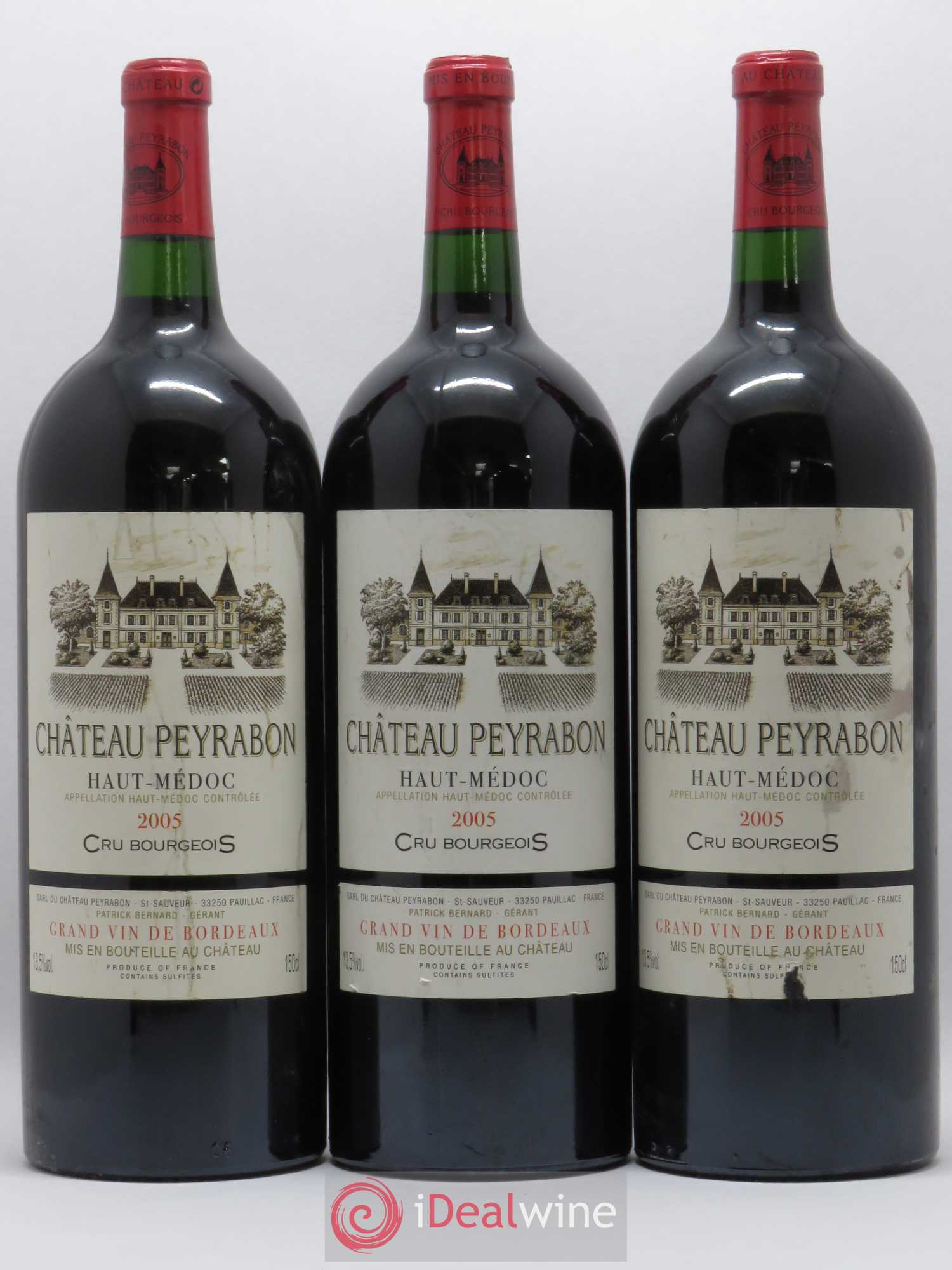 Château Peyrabon Cru Bourgeois 2005 - Lot de 3 magnums - 0