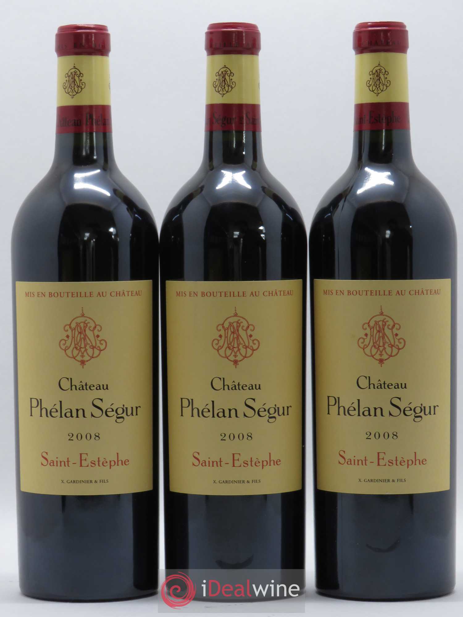Château Phélan Ségur 2008 - Lot de 12 bouteilles - 1