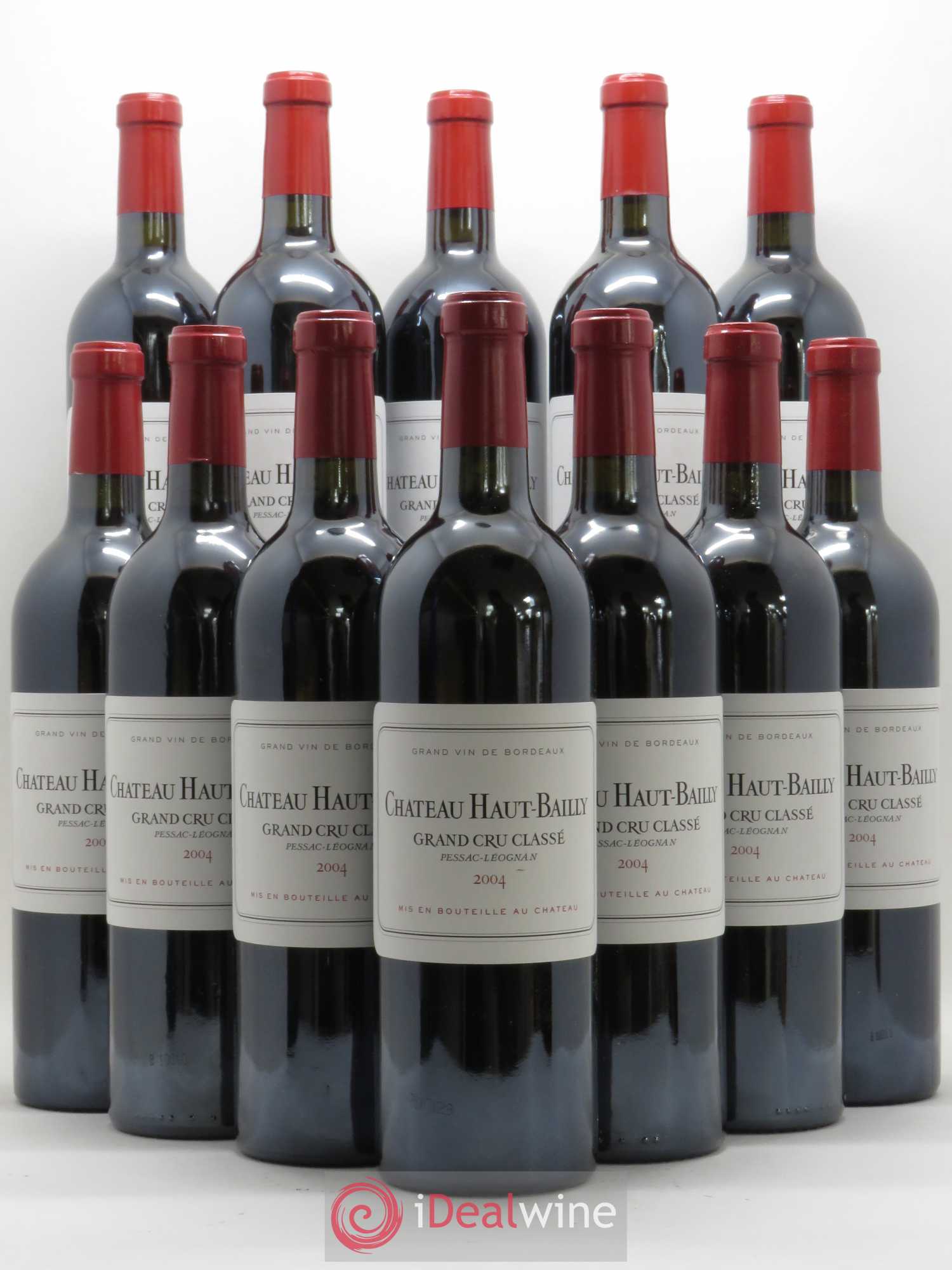 Château Haut-Bailly Cru Classé de Graves 2004 - Lot de 12 bouteilles - 0