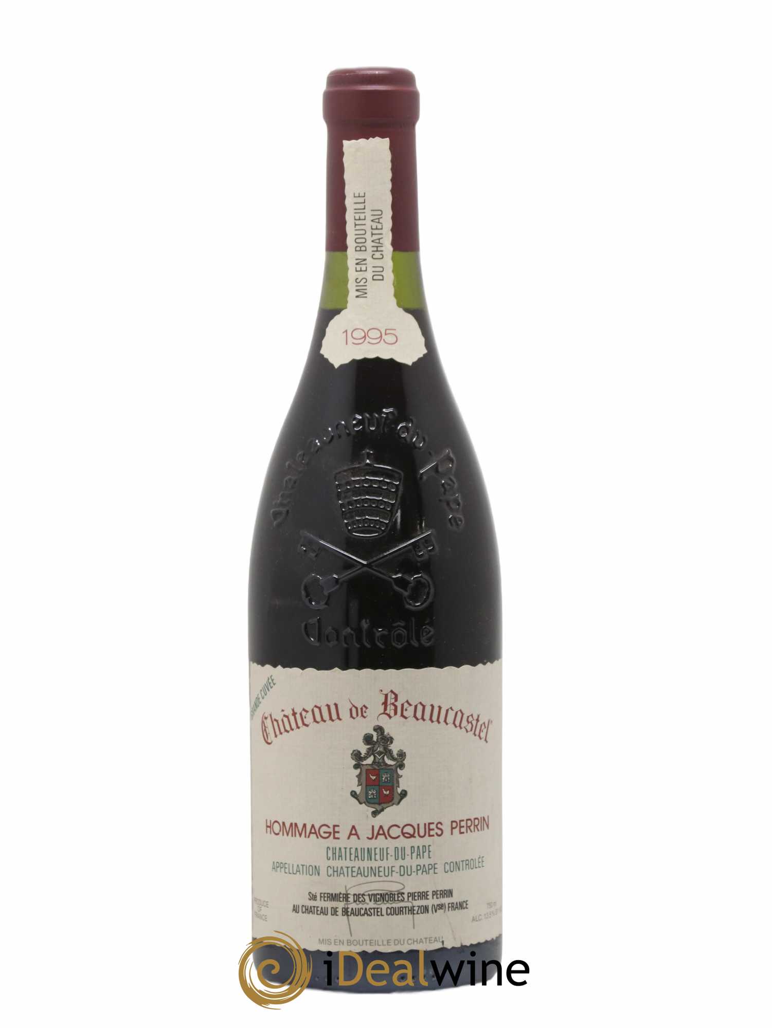 Châteauneuf-du-Pape Château de Beaucastel Hommage à Jacques Perrin Famille Perrin 1995 - Lot de 1 bouteille - 0
