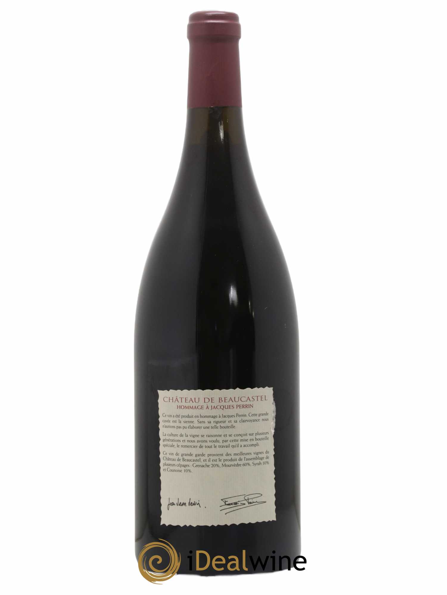 Châteauneuf-du-Pape Château de Beaucastel Hommage à Jacques Perrin Famille Perrin 2000 - Lot of 1 magnum - 1