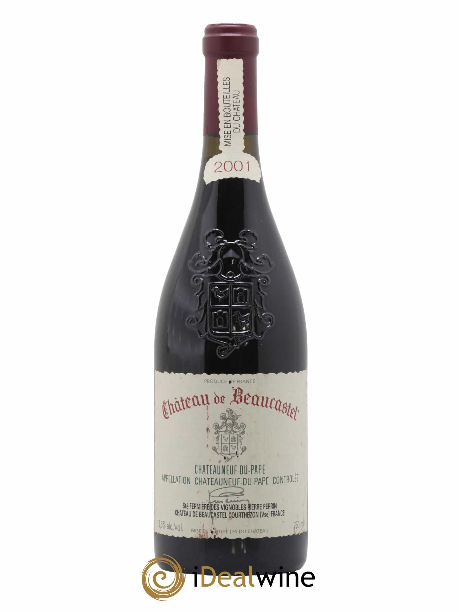 Châteauneuf-du-Pape Château de Beaucastel Famille Perrin 2001 - Lot de 1 bouteille - 0