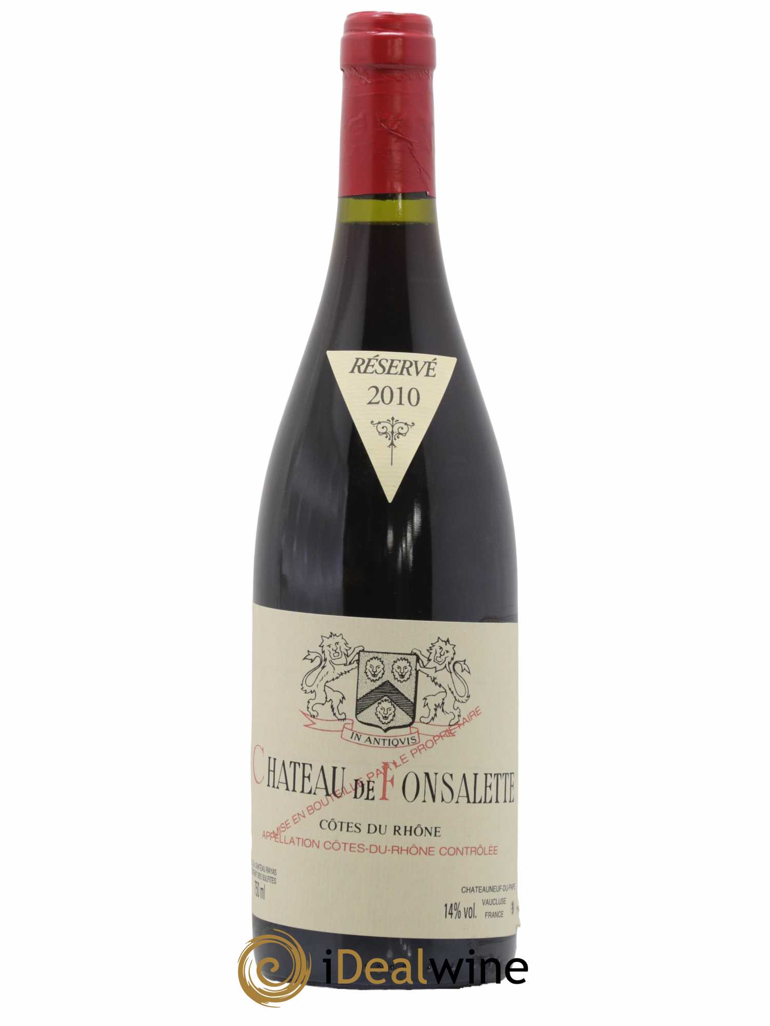 Côtes-du-Rhône Château de Fonsalette Emmanuel Reynaud 2010 - Lot de 1 bouteille - 0