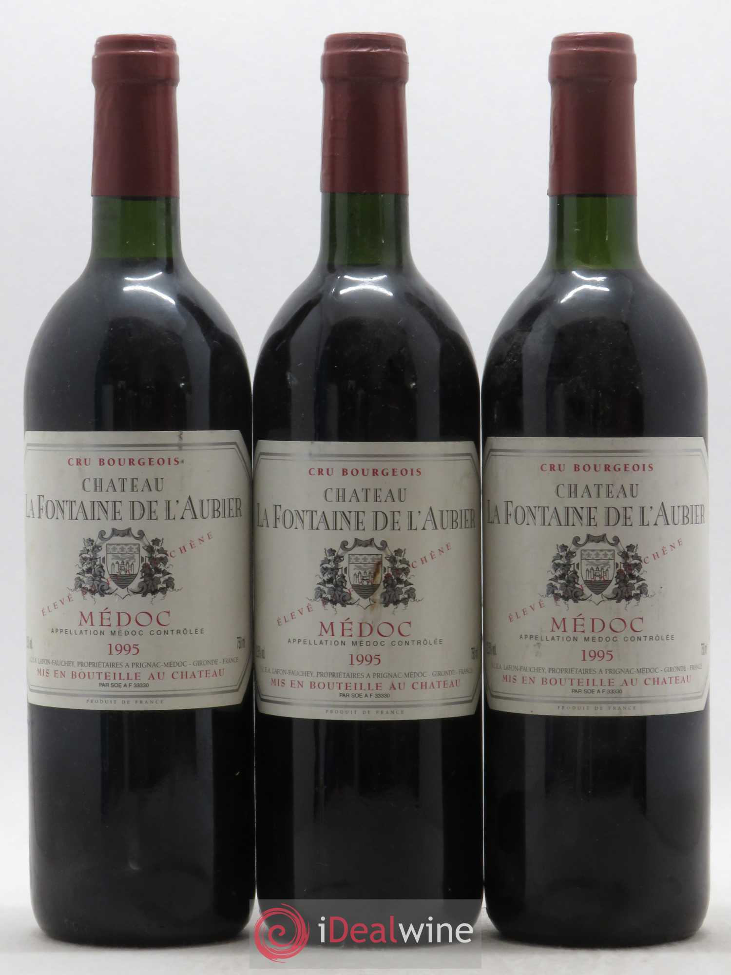 Médoc Château Fontaine de l'Aubier 1995 - Posten von 3 Flaschen - 0