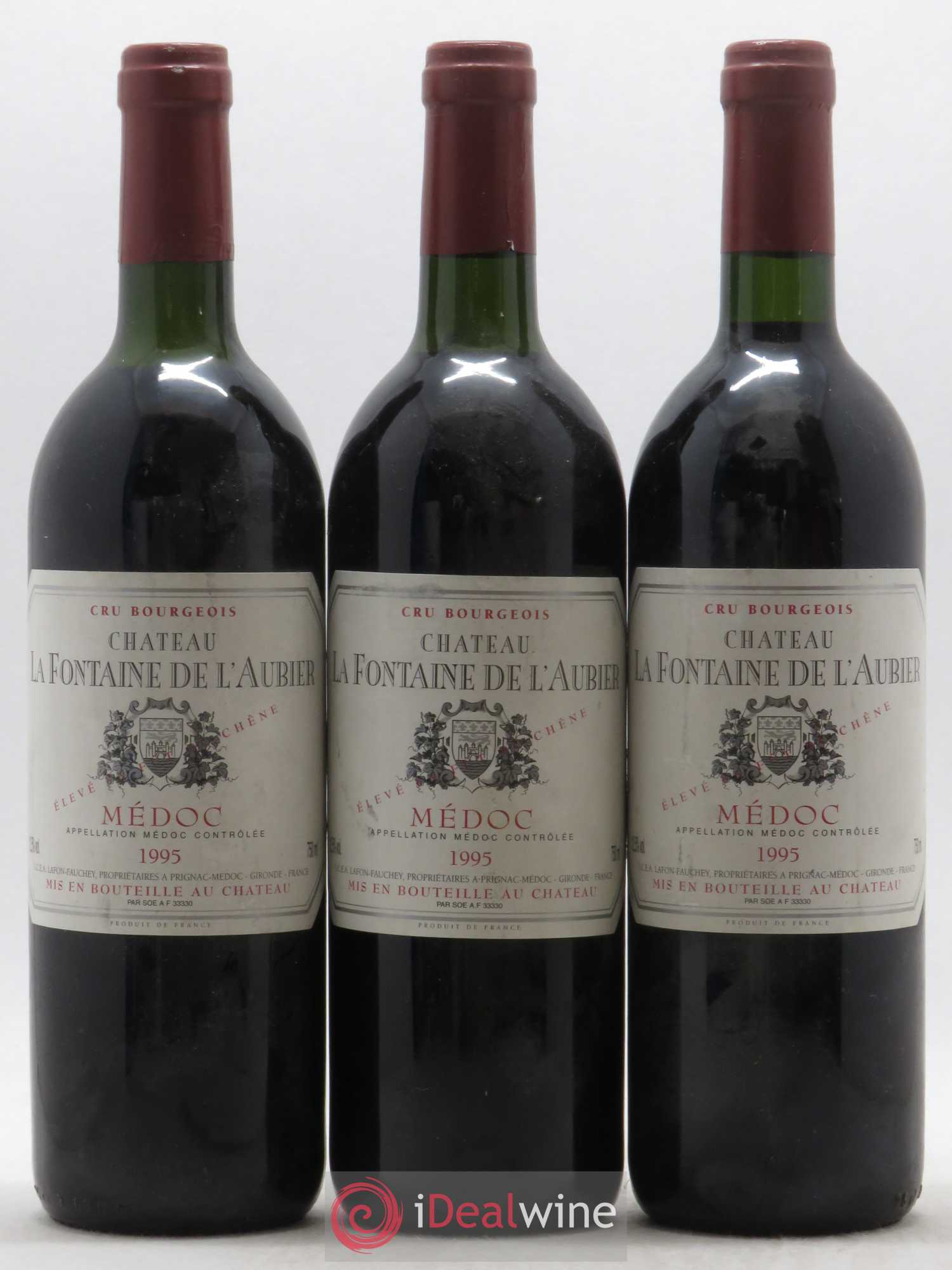 Médoc Château Fontaine de l'Aubier 1995 - Posten von 3 Flaschen - 0