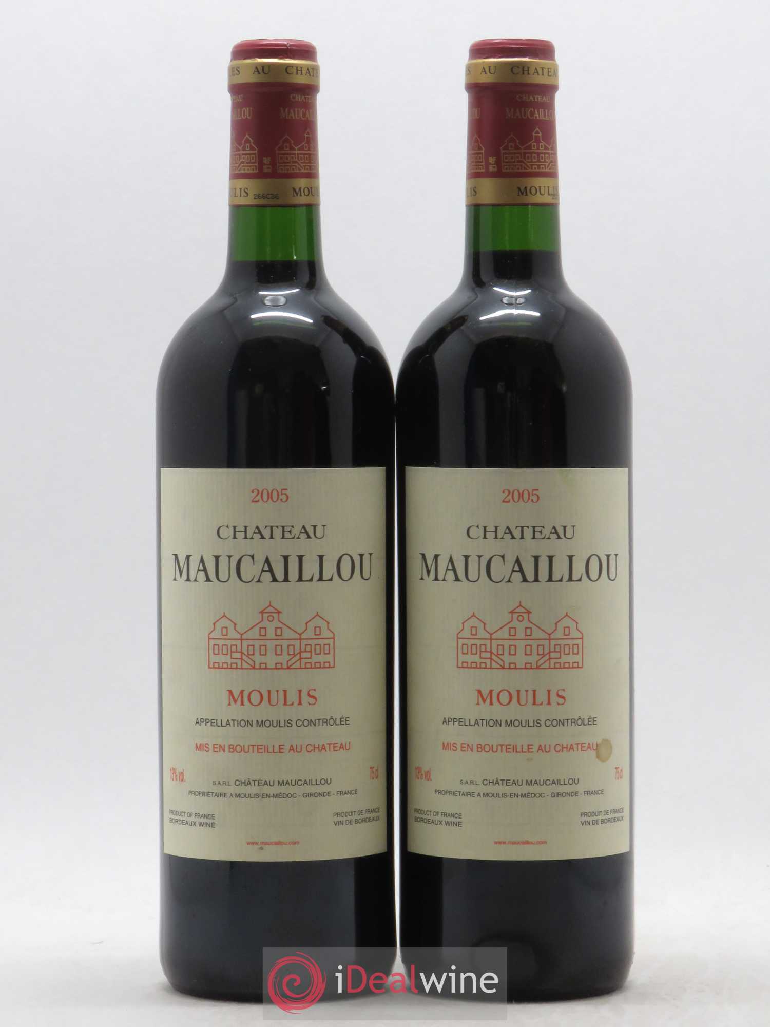 Château Maucaillou 2005 - Lot de 2 bouteilles - 0