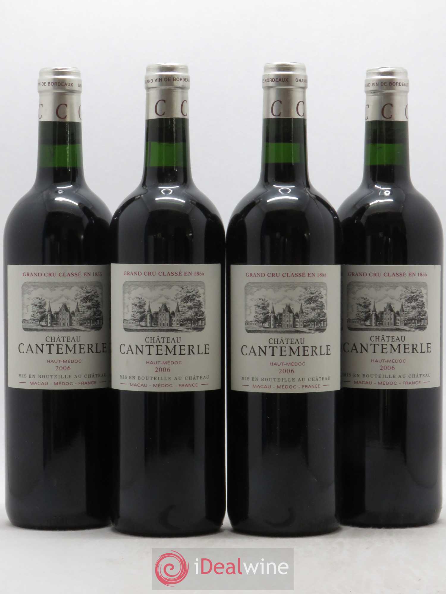 Château Cantemerle 5ème Grand Cru Classé 2006 - Lot de 4 bouteilles - 0
