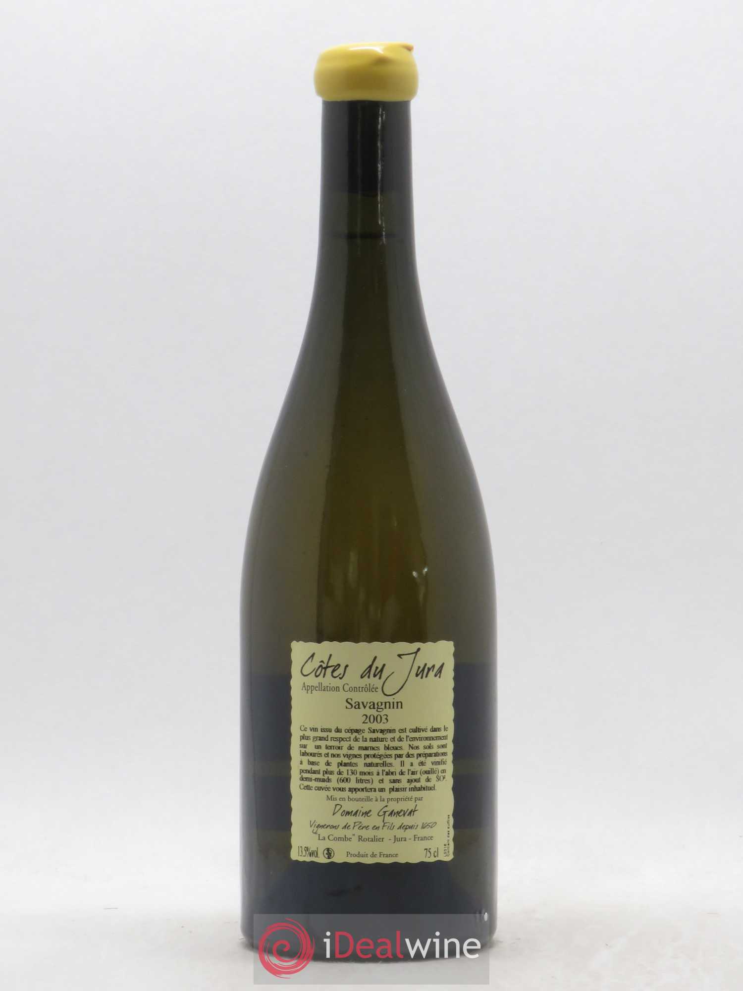 Côtes du Jura Les Vignes de mon Père Jean-François Ganevat (Domaine) 2003 - Lot de 1 bouteille - 1