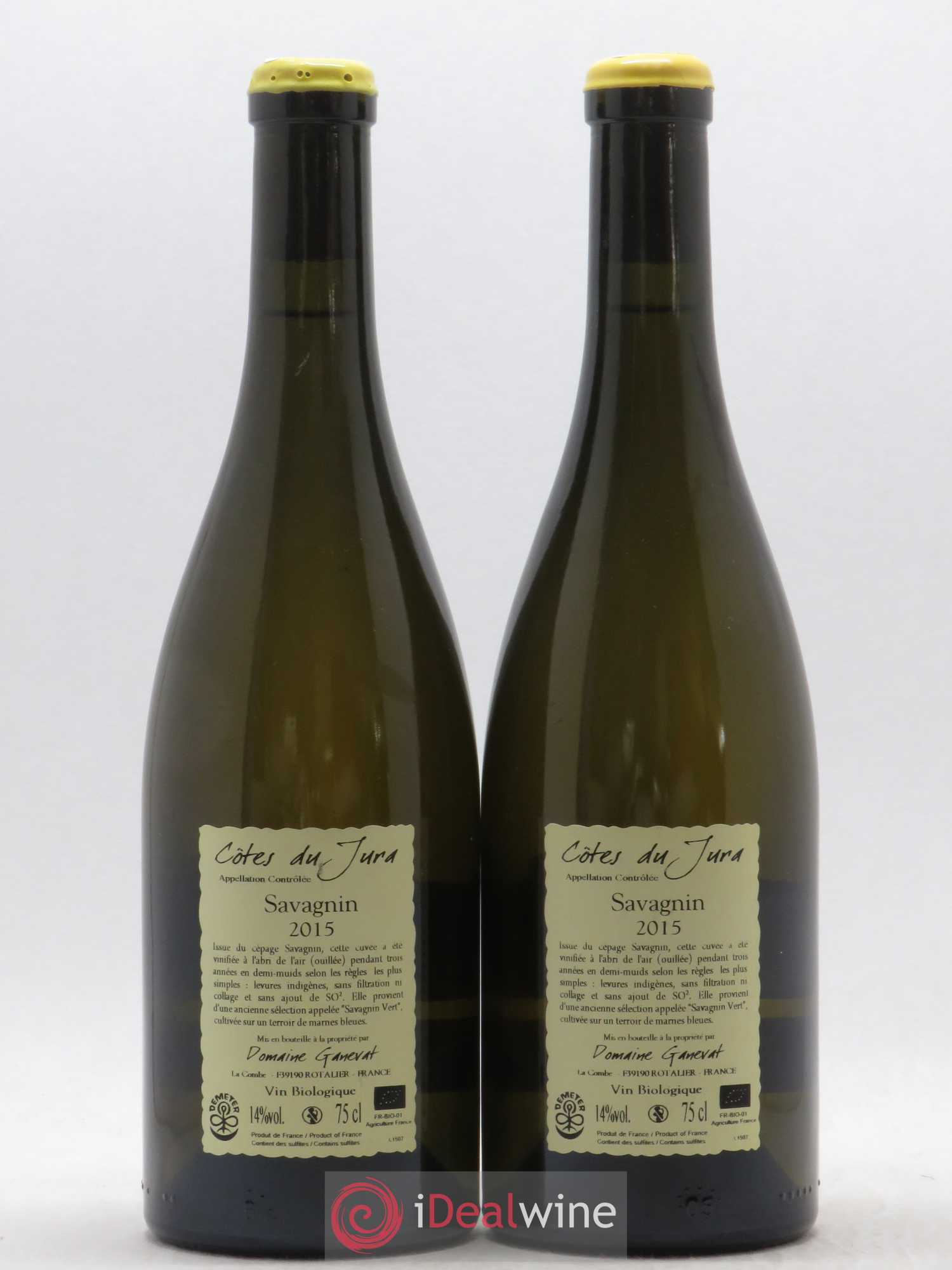 Côtes du Jura Les Chalasses Marnes Bleues Jean-François Ganevat (Domaine) 2015 - Lot de 2 bouteilles - 1