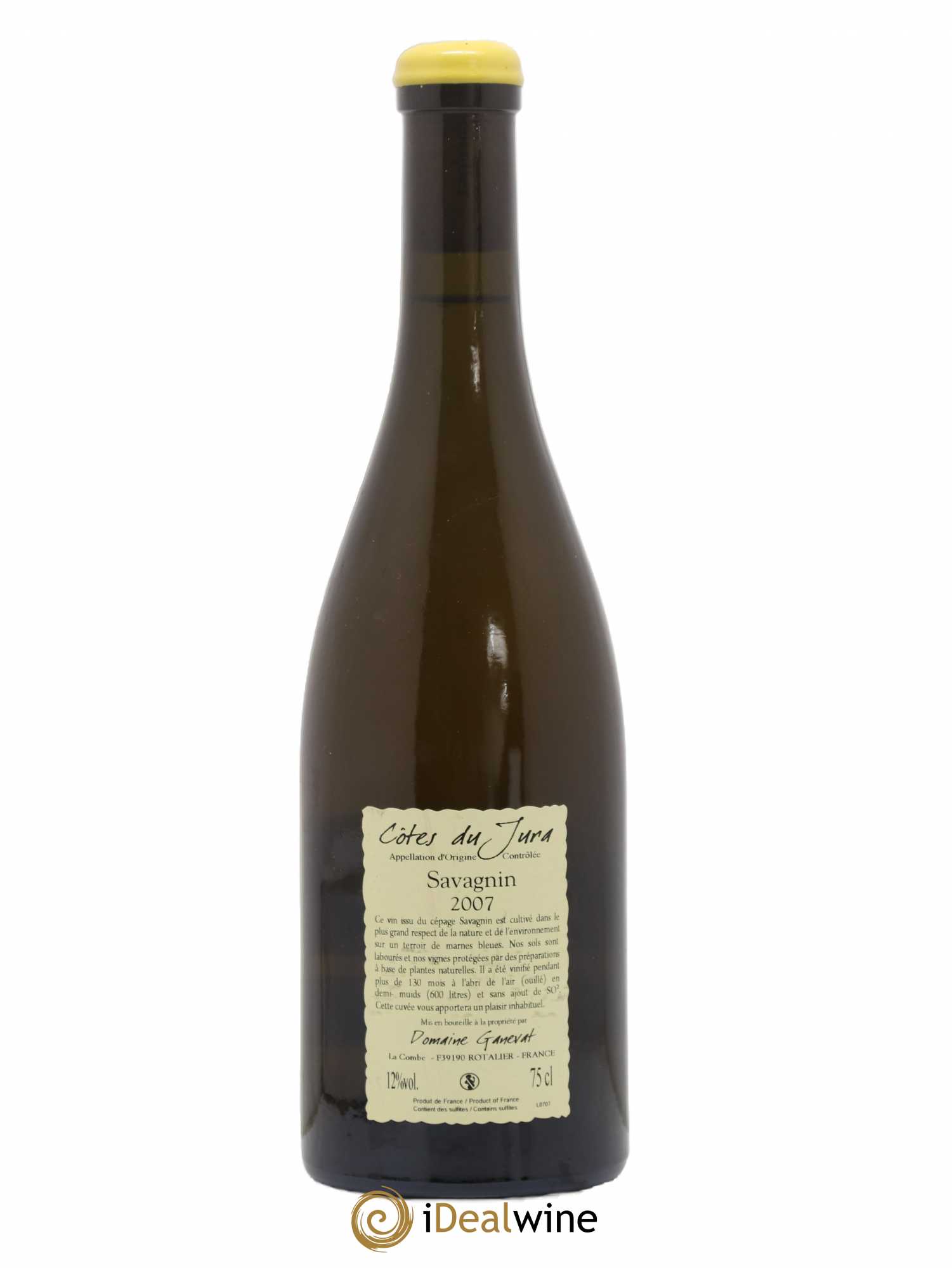 Côtes du Jura Les Vignes de mon Père Jean-François Ganevat (Domaine) 2007 - Lot de 1 bouteille - 1
