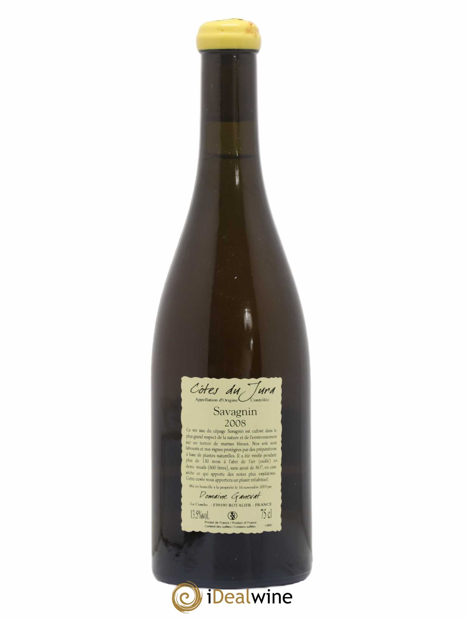 Côtes du Jura Les Vignes de mon Père Jean-François Ganevat (Domaine) 2008 - Lot de 1 bouteille - 1