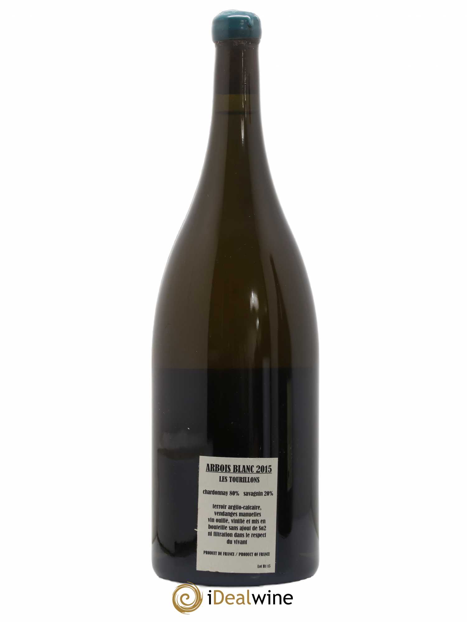Arbois Chardonnay Savagnin Les Tourillons Adeline Houillon & Renaud Bruyère 2015 - Lot de 1 magnum - 1