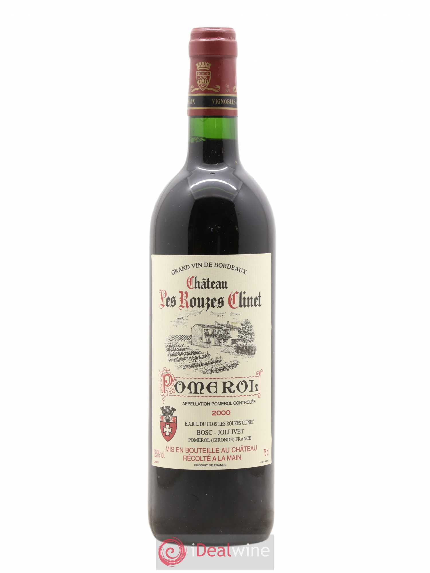 Pomerol Château Les Rouzes Clinet 2000 - Posten von 1 Flasche - 0