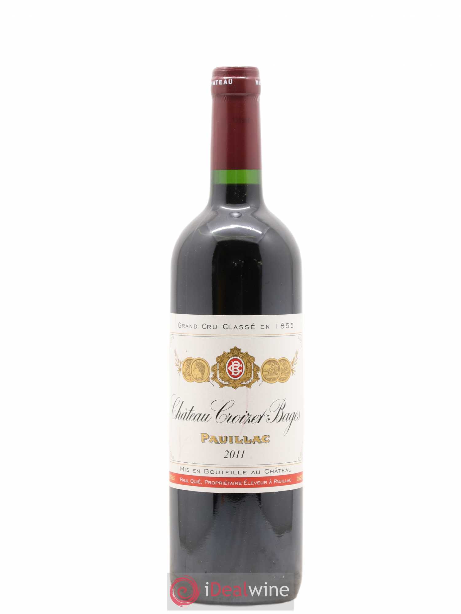 Château Croizet Bages 5ème Grand Cru Classé 2011 - Lot de 1 bouteille - 0