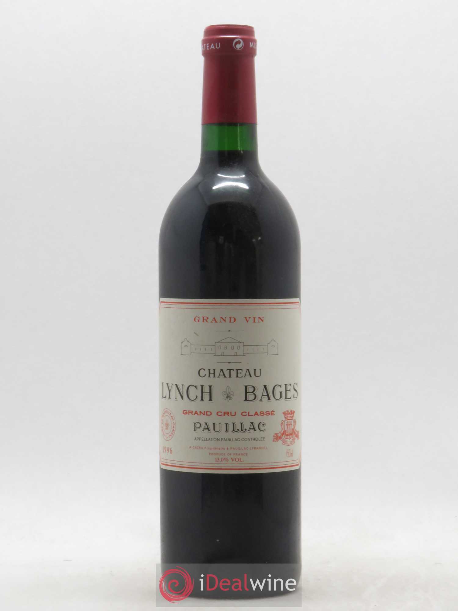 Château Lynch Bages 5ème Grand Cru Classé 1996 - Lot de 1 bouteille - 0