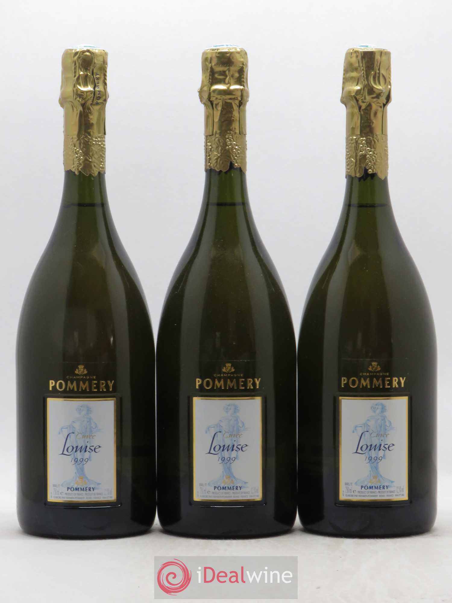 Cuvée Louise Pommery 1999 - Lot de 3 bouteilles - 0