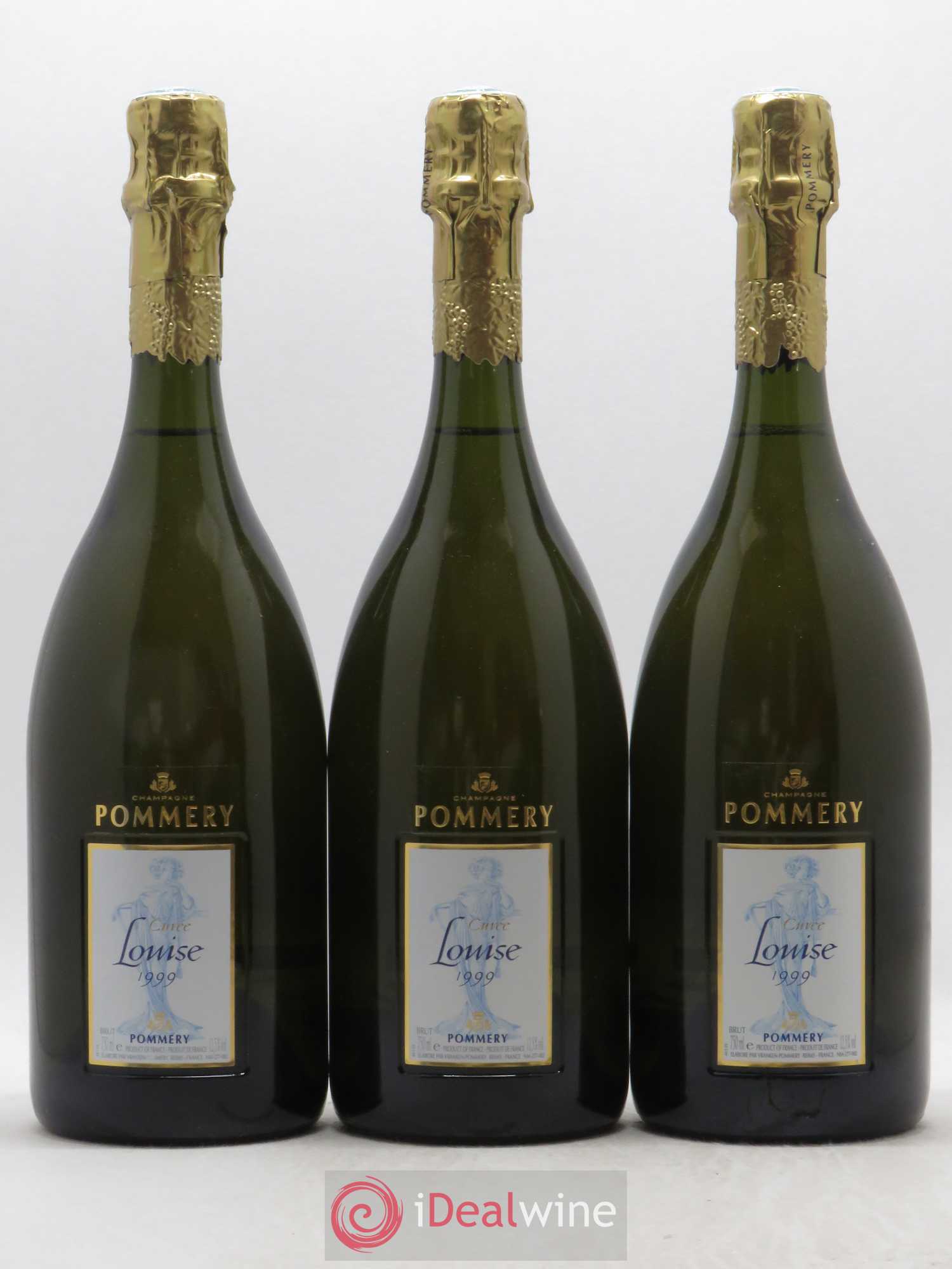 Cuvée Louise Pommery 1999 - Lot de 3 bouteilles - 0