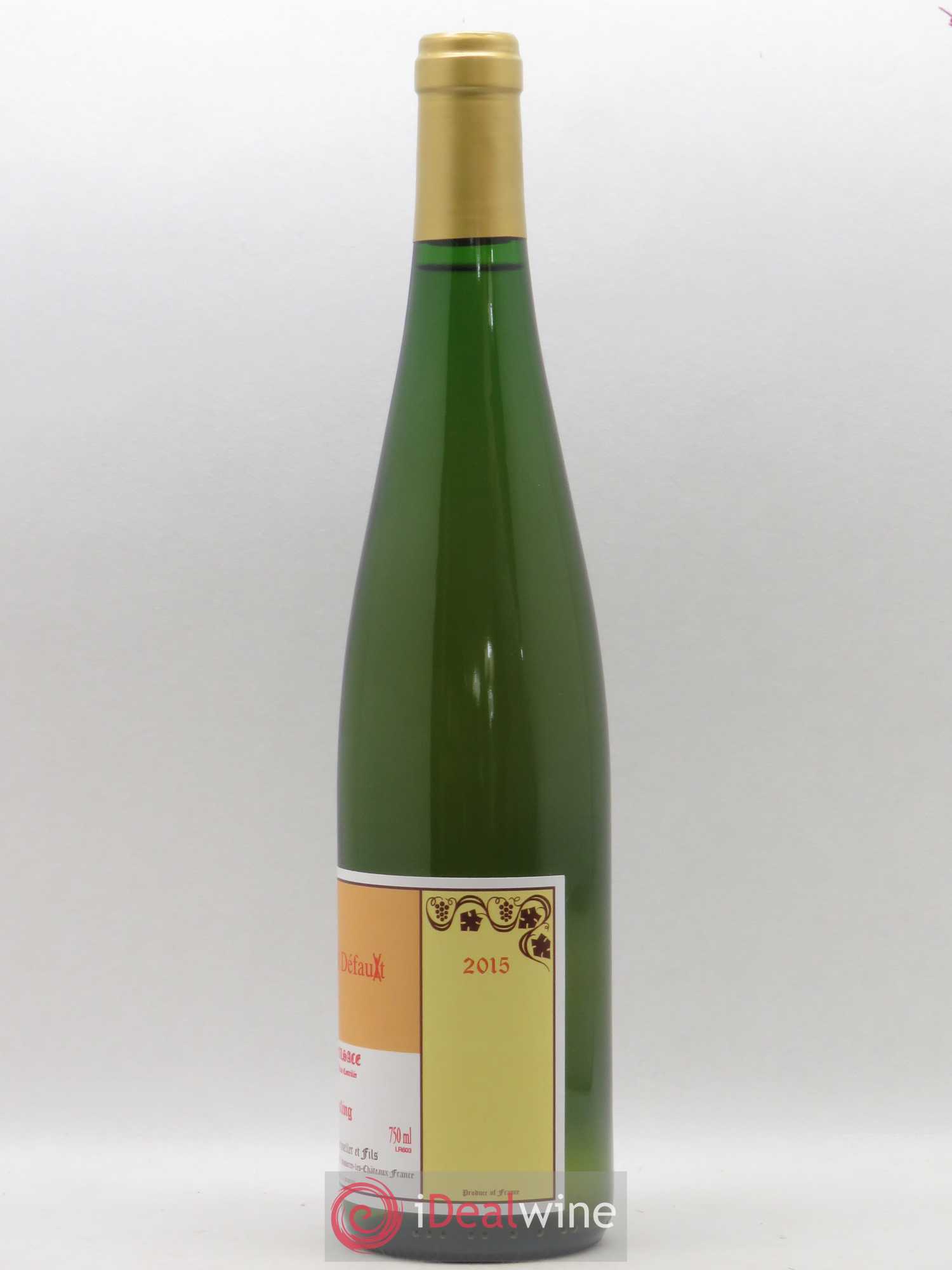 Riesling Zero Défaut Schueller 2015 - Lot de 1 bouteille - 1