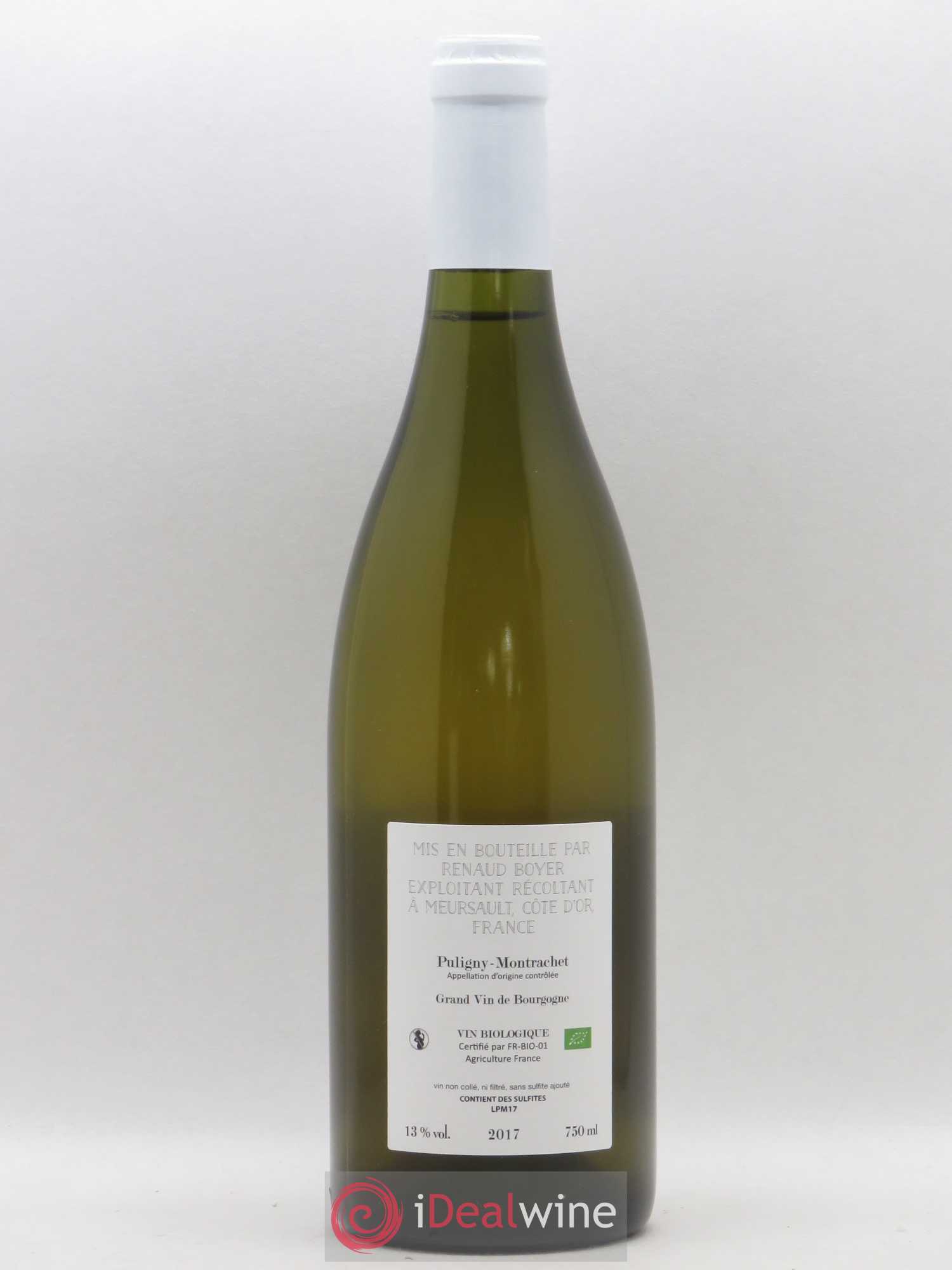 Puligny-Montrachet Les Reachaux Domaine Renaud Boyer 2017 - Posten von 1 Flasche - 1