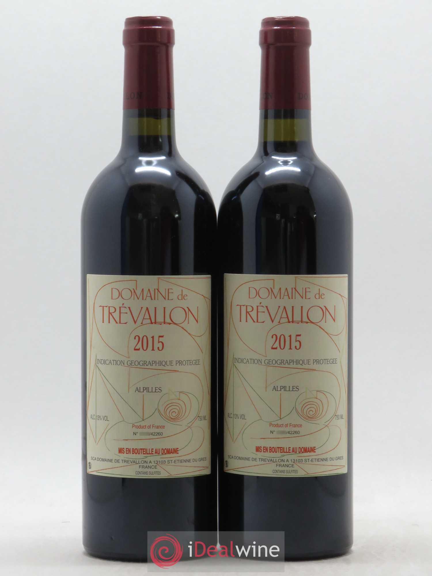 Alpilles Trévallon (Domaine de) Eloi Dürrbach 2015 - Lot de 2 bouteilles - 0