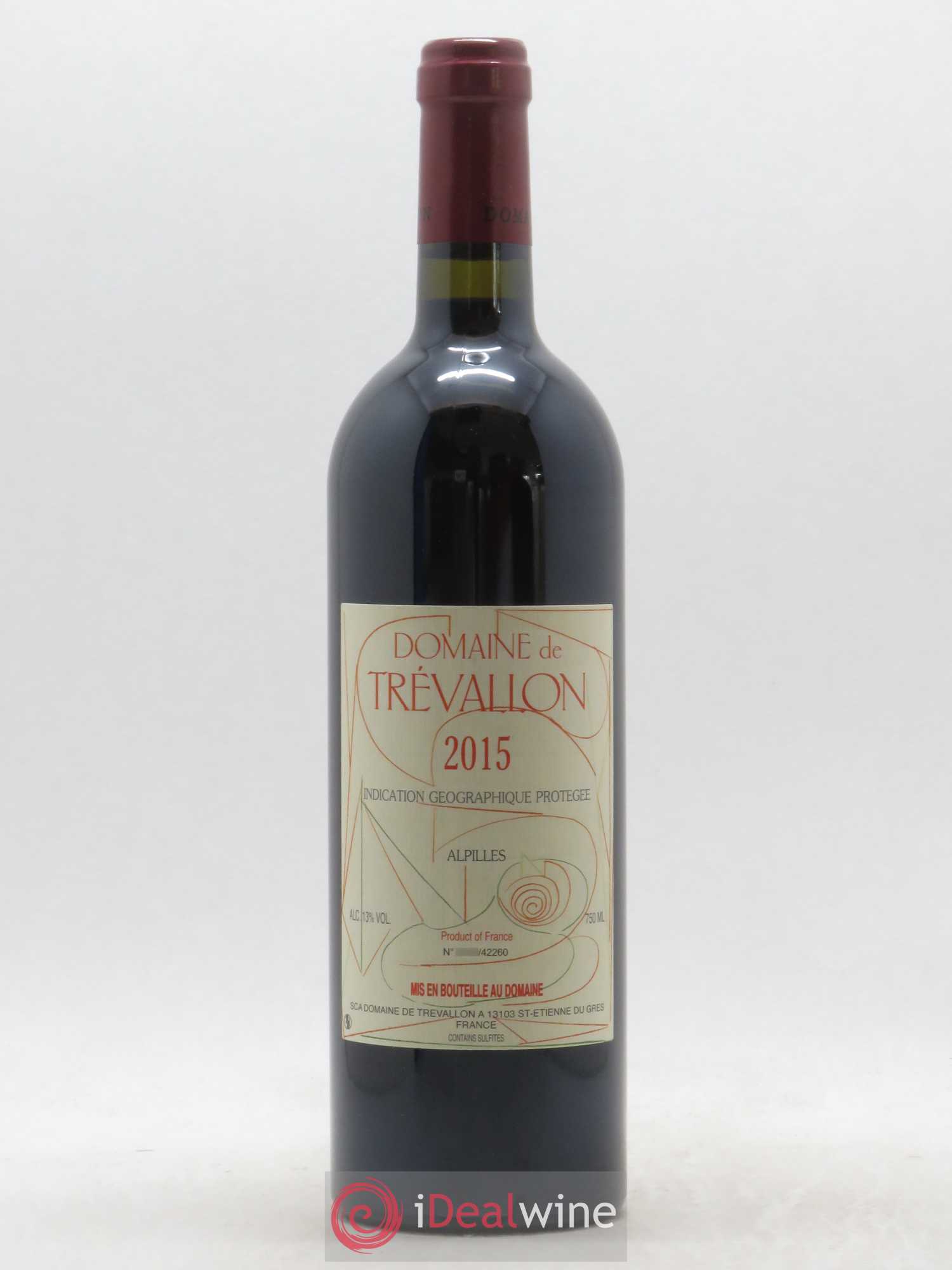 Alpilles Trévallon (Domaine de) Eloi Dürrbach 2015 - Lot de 1 bouteille - 0
