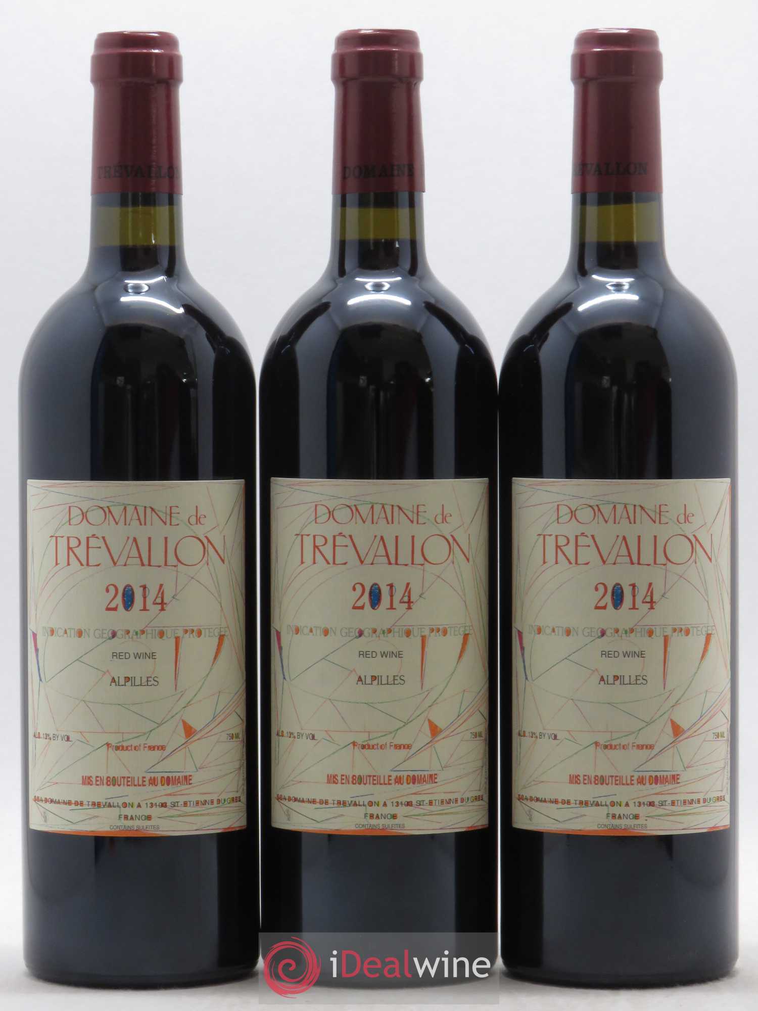 Alpilles Trévallon (Domaine de) Eloi Dürrbach 2014 - Lot de 3 bouteilles - 0