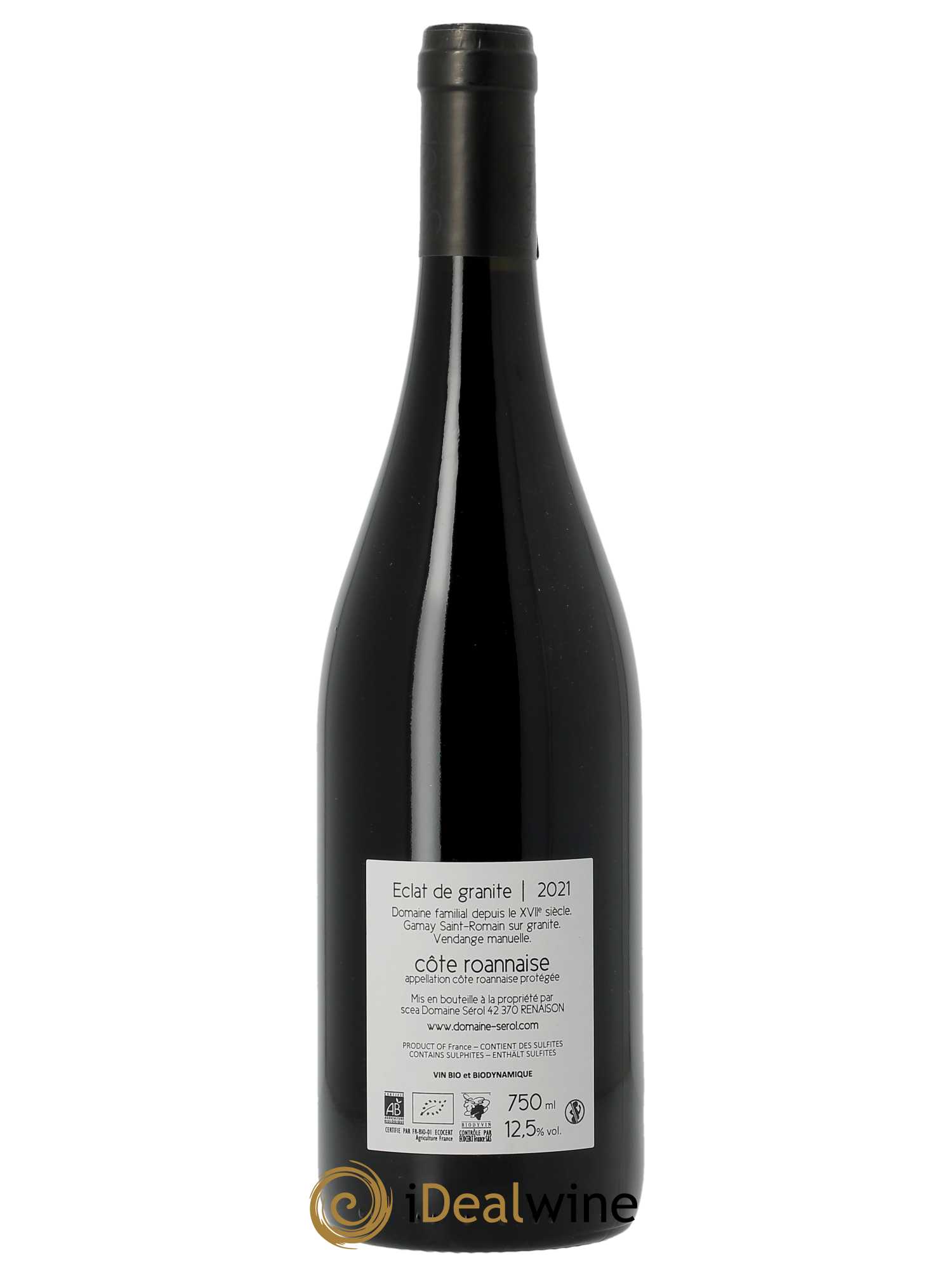 Côte Roannaise Eclat de Granite Domaine Sérol 2021 - Lot of 1 bottle - 1