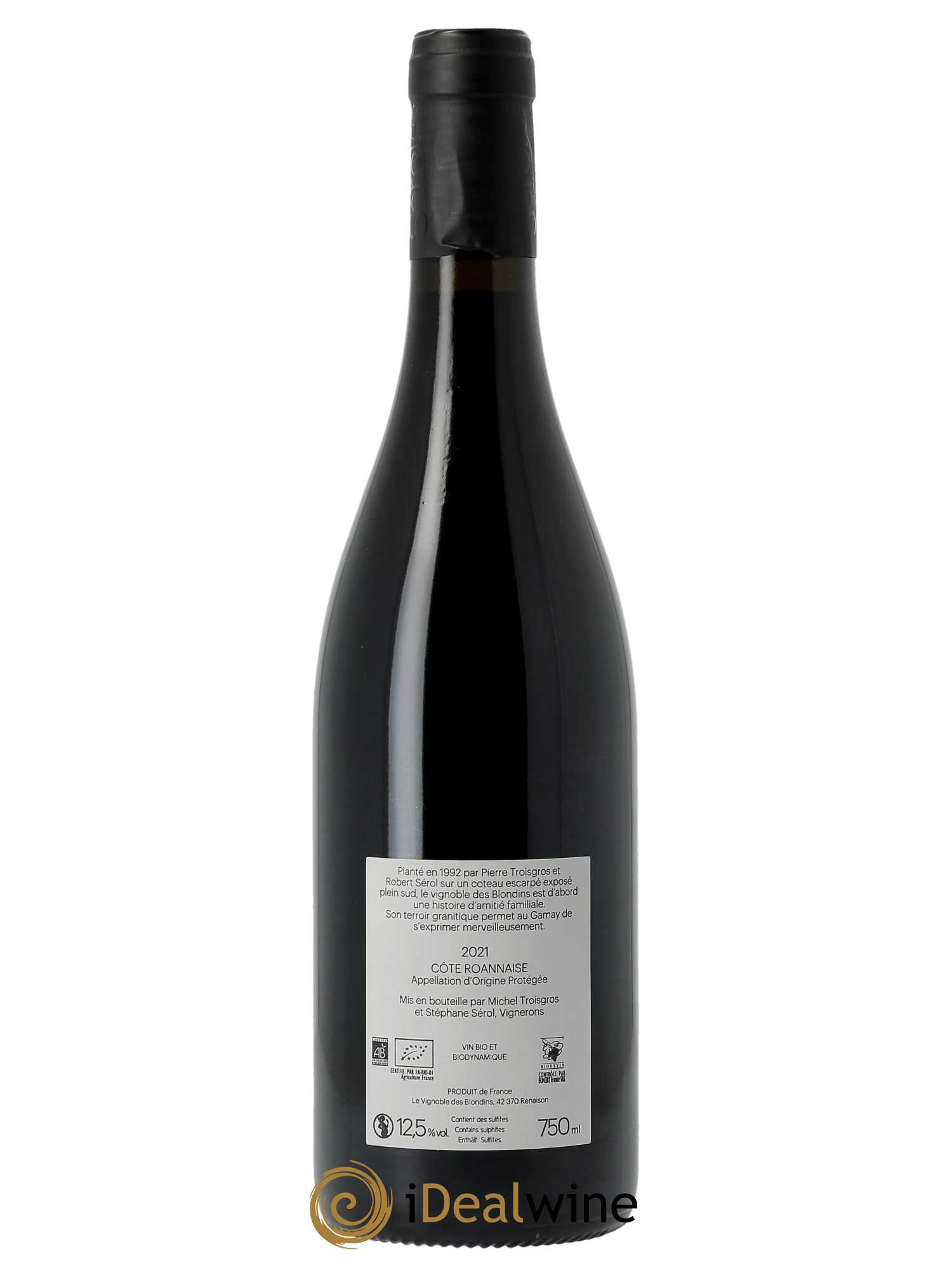 Côte Roannaise Les Blondins Domaine Sérol 2021 - Lot de 1 bouteille - 1