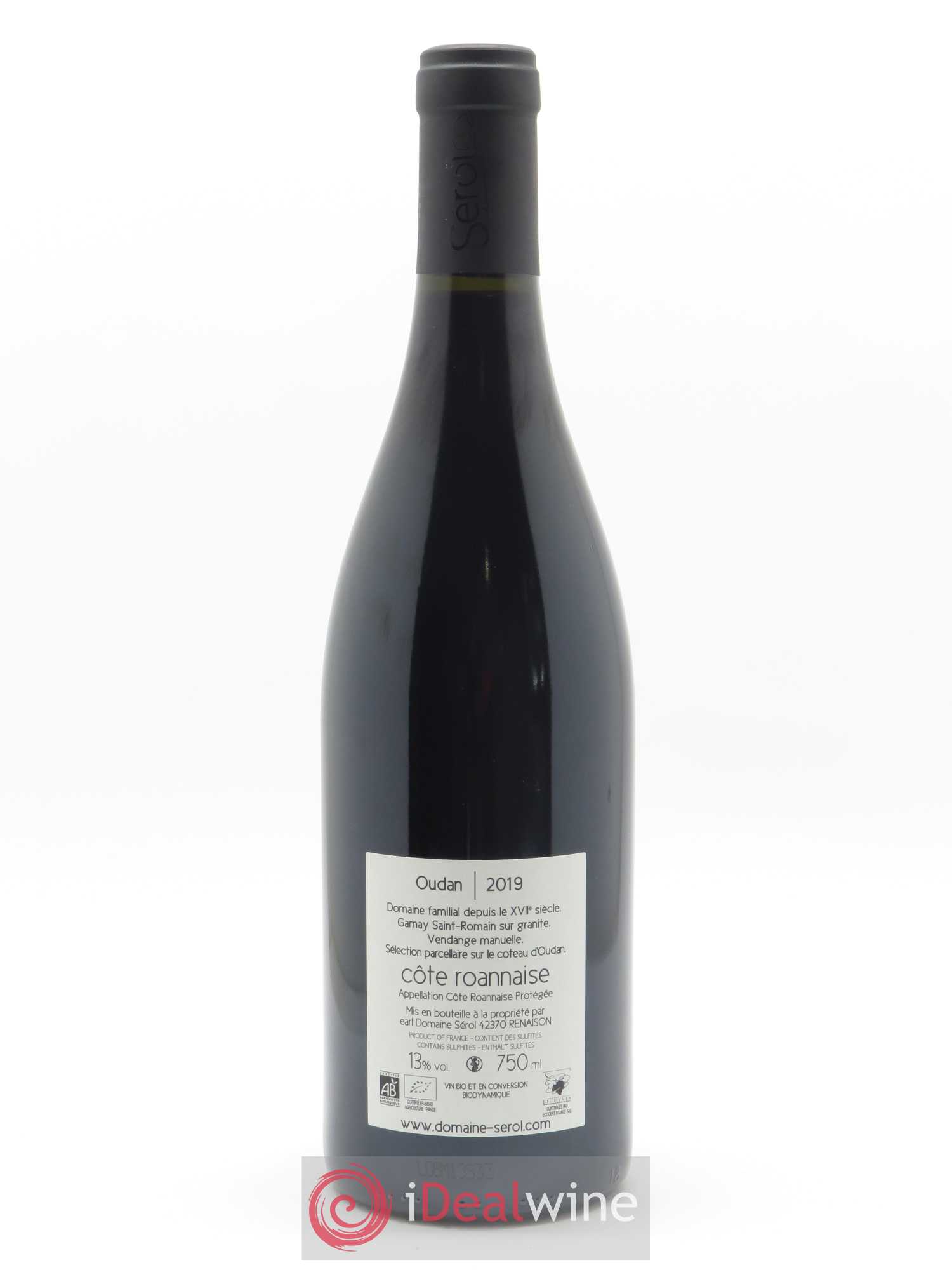 Côte Roannaise Oudan Domaine Sérol 2019 - Lot of 1 bottle - 1
