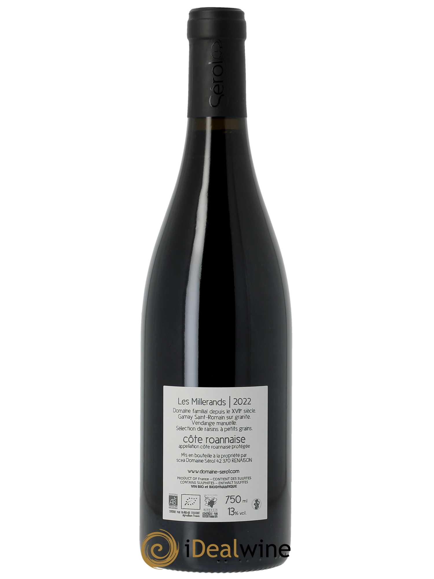 Côte Roannaise Les Millerands Domaine Sérol  2022 - Lot de 1 bouteille - 1