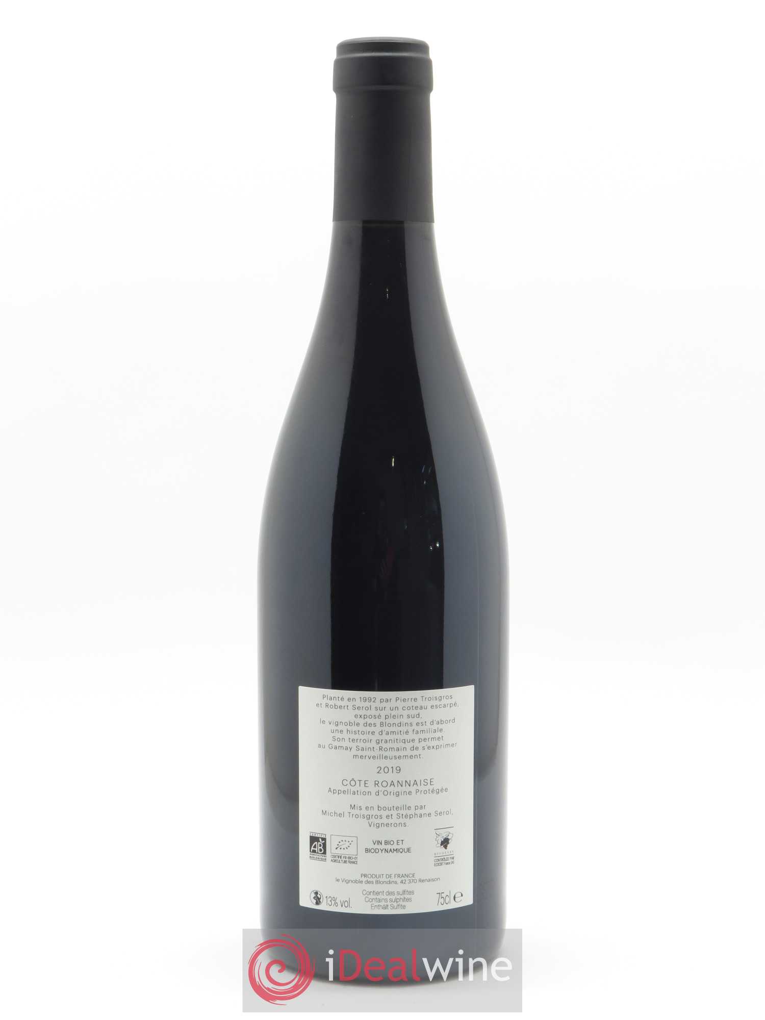 Côte Roannaise Les Blondins Domaine Sérol 2019 - Lot de 1 bouteille - 1