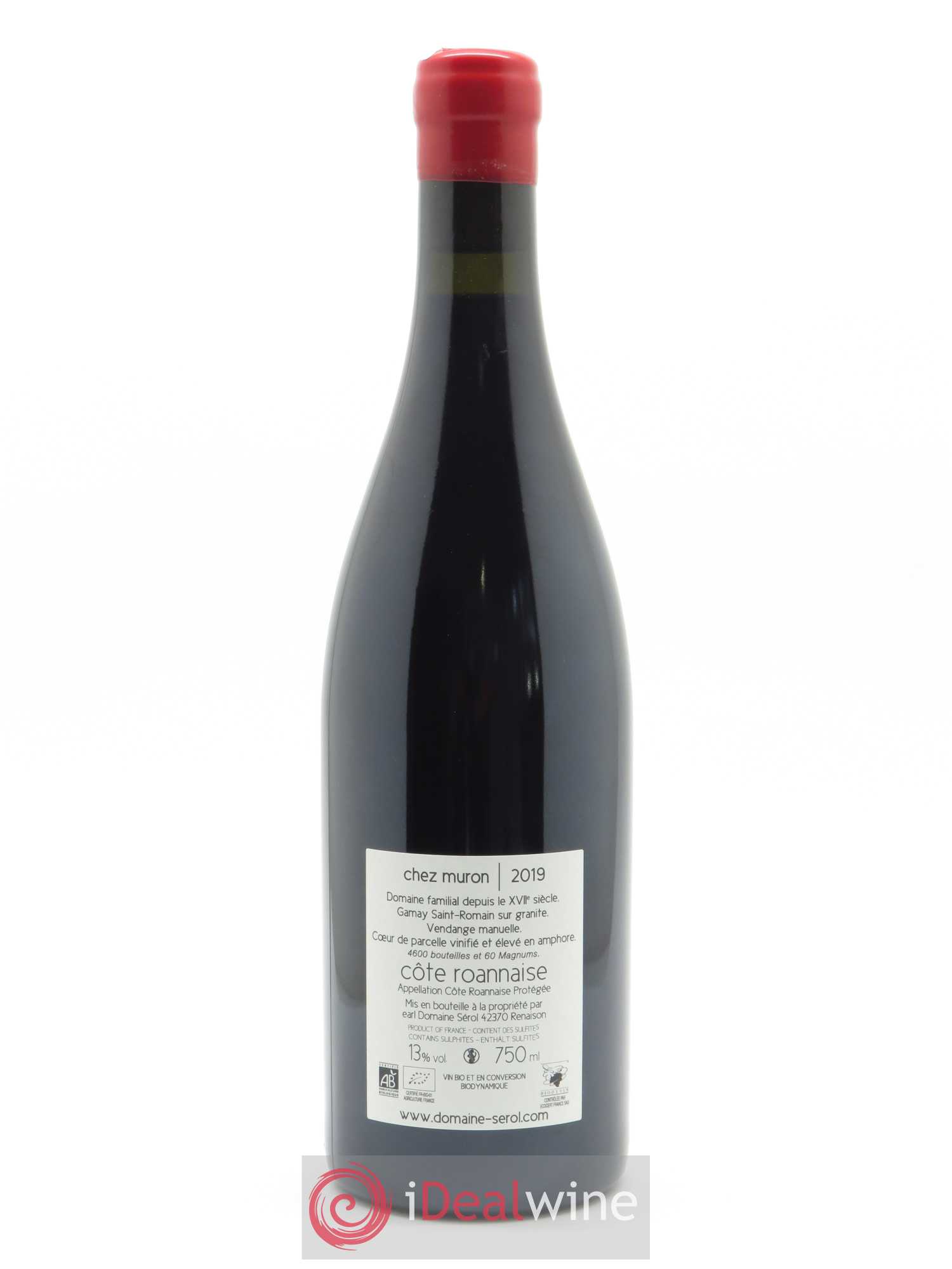 Côte Roannaise Chez Muron Domaine Sérol 2019 - Lot of 1 bottle - 1