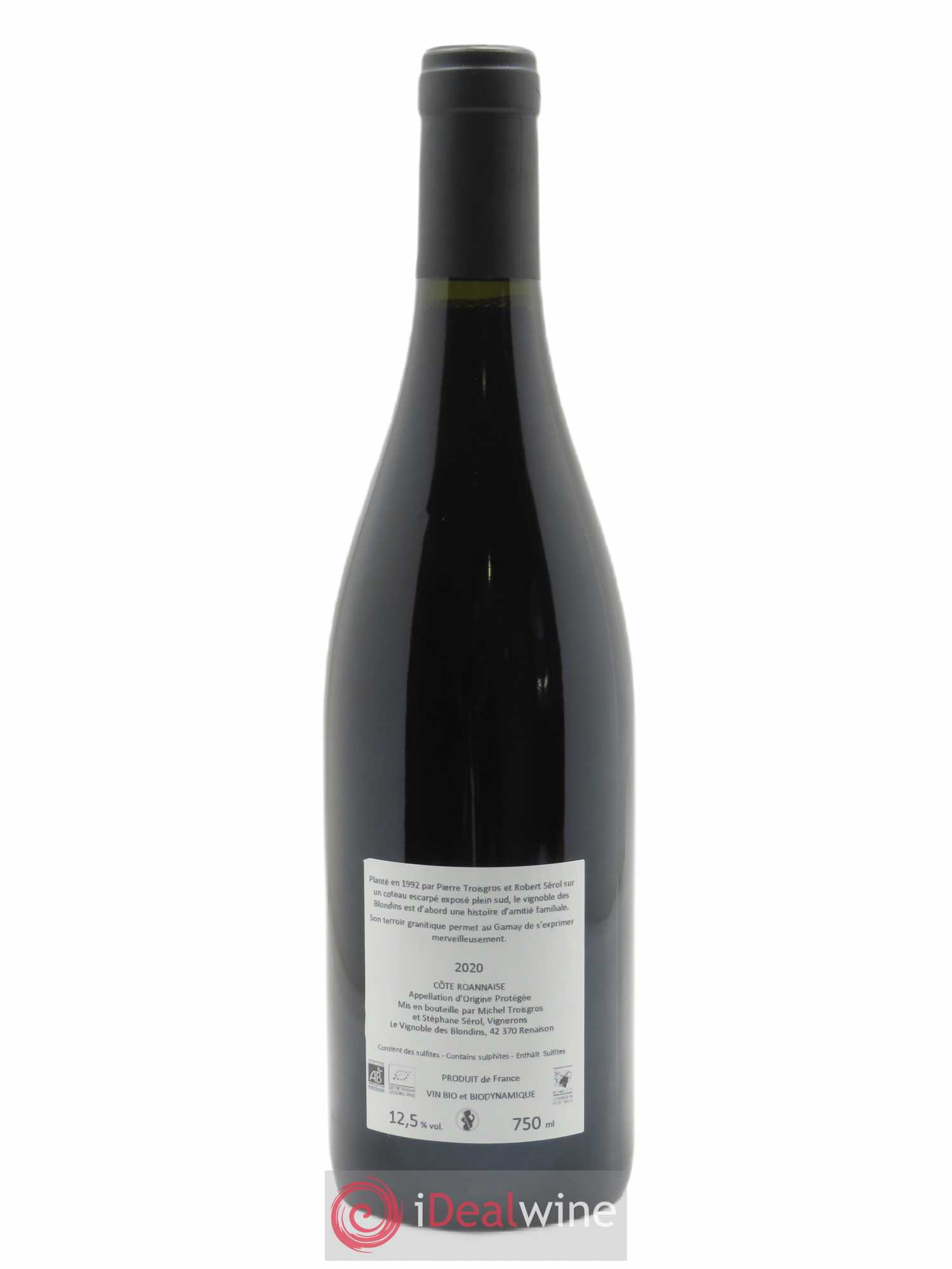 Côte Roannaise Les Blondins Domaine Sérol 2020 - Lot of 1 bottle - 1