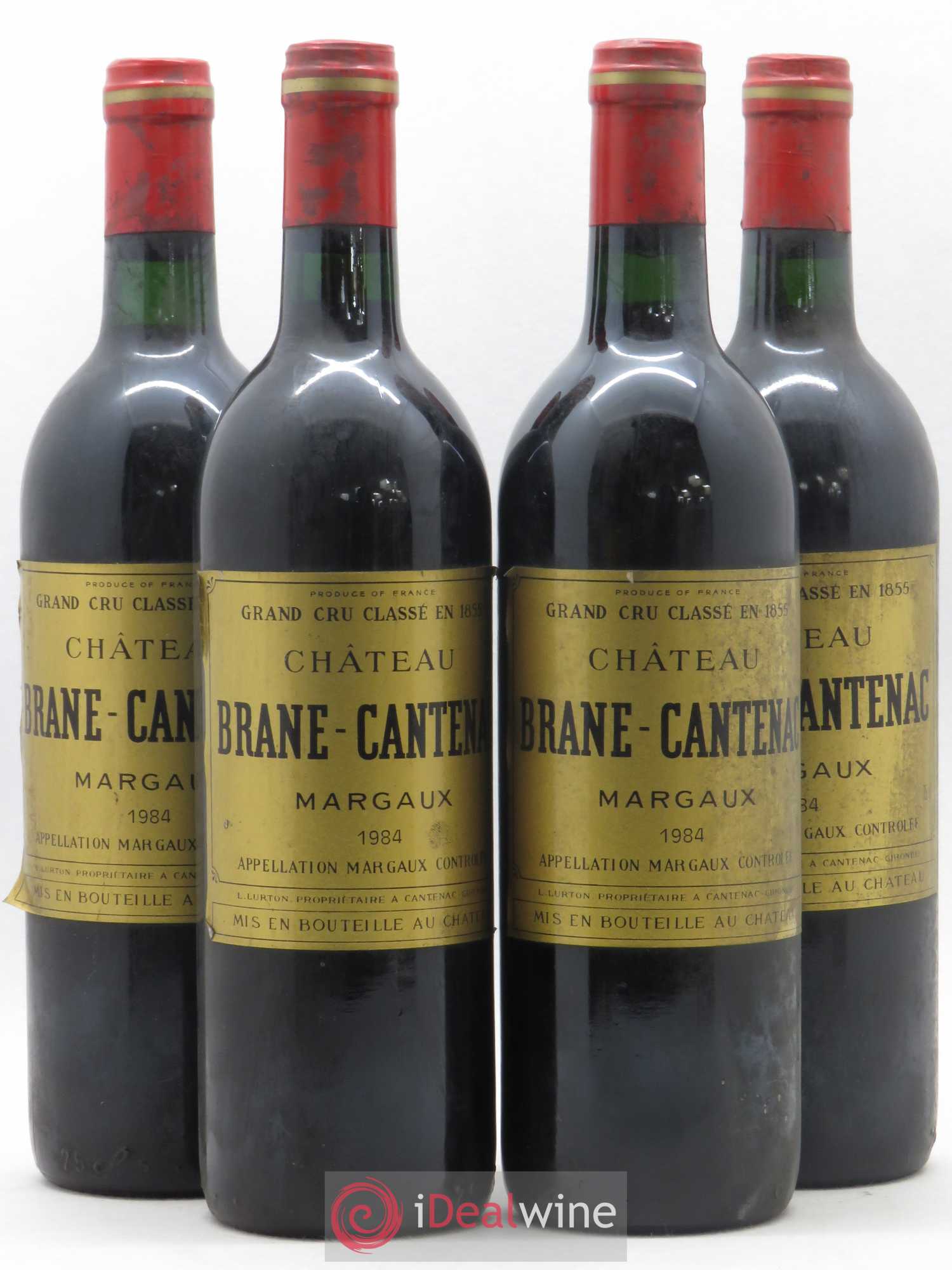 Château Brane Cantenac 2ème Grand Cru Classé 1984 - Lot de 4 bouteilles - 0