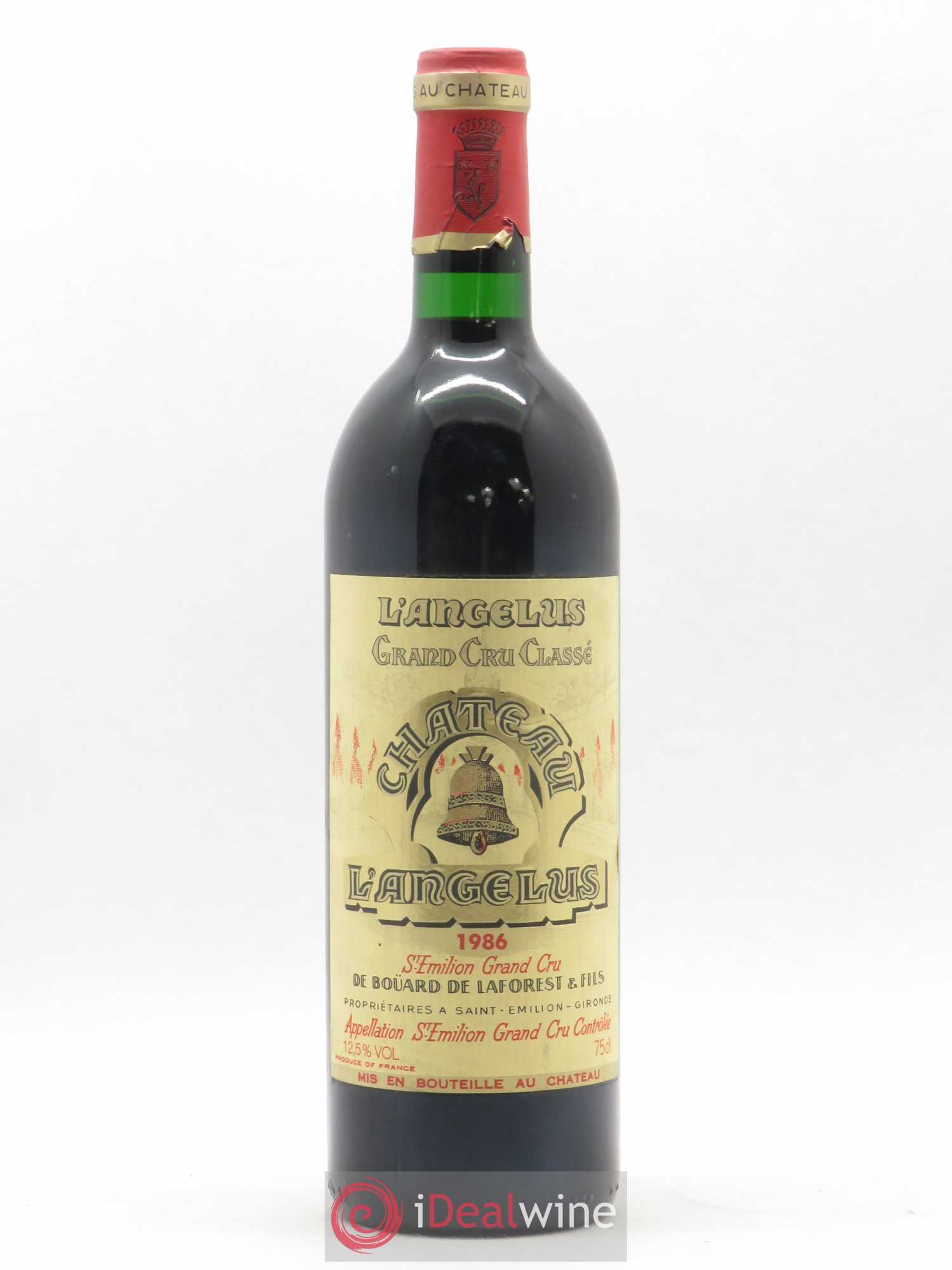 Château Angélus 1er Grand Cru Classé A 1986 - Lot de 1 bouteille - 0