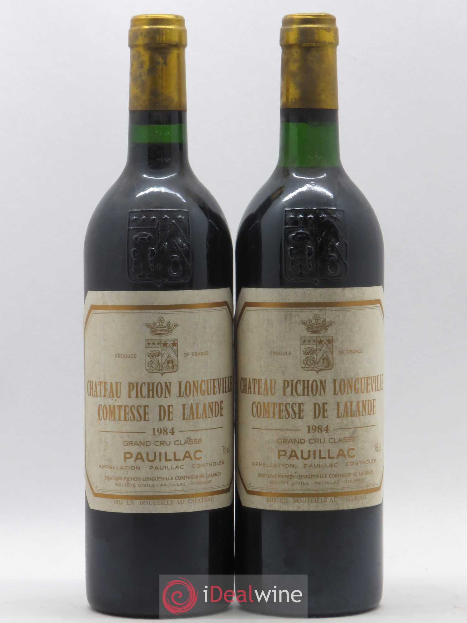 Château Pichon Longueville Comtesse de Lalande 2ème Grand Cru Classé 1984 - Lot de 2 bouteilles - 0