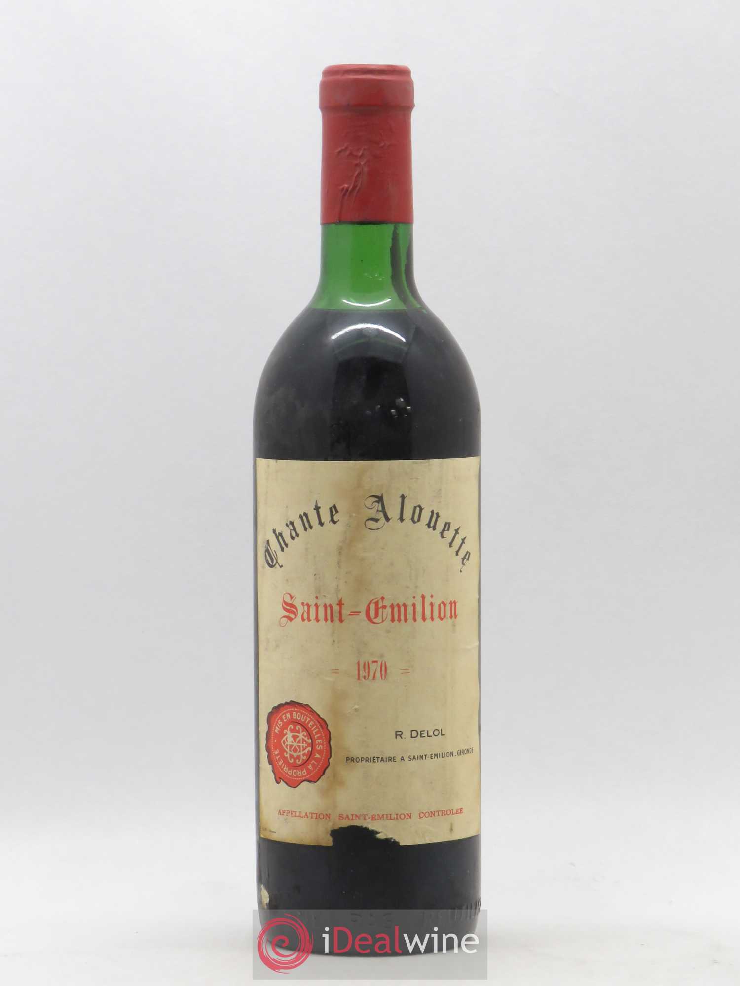 Saint-Émilion Grand Cru Chante Alouette 1970 - Lot de 1 bouteille - 0